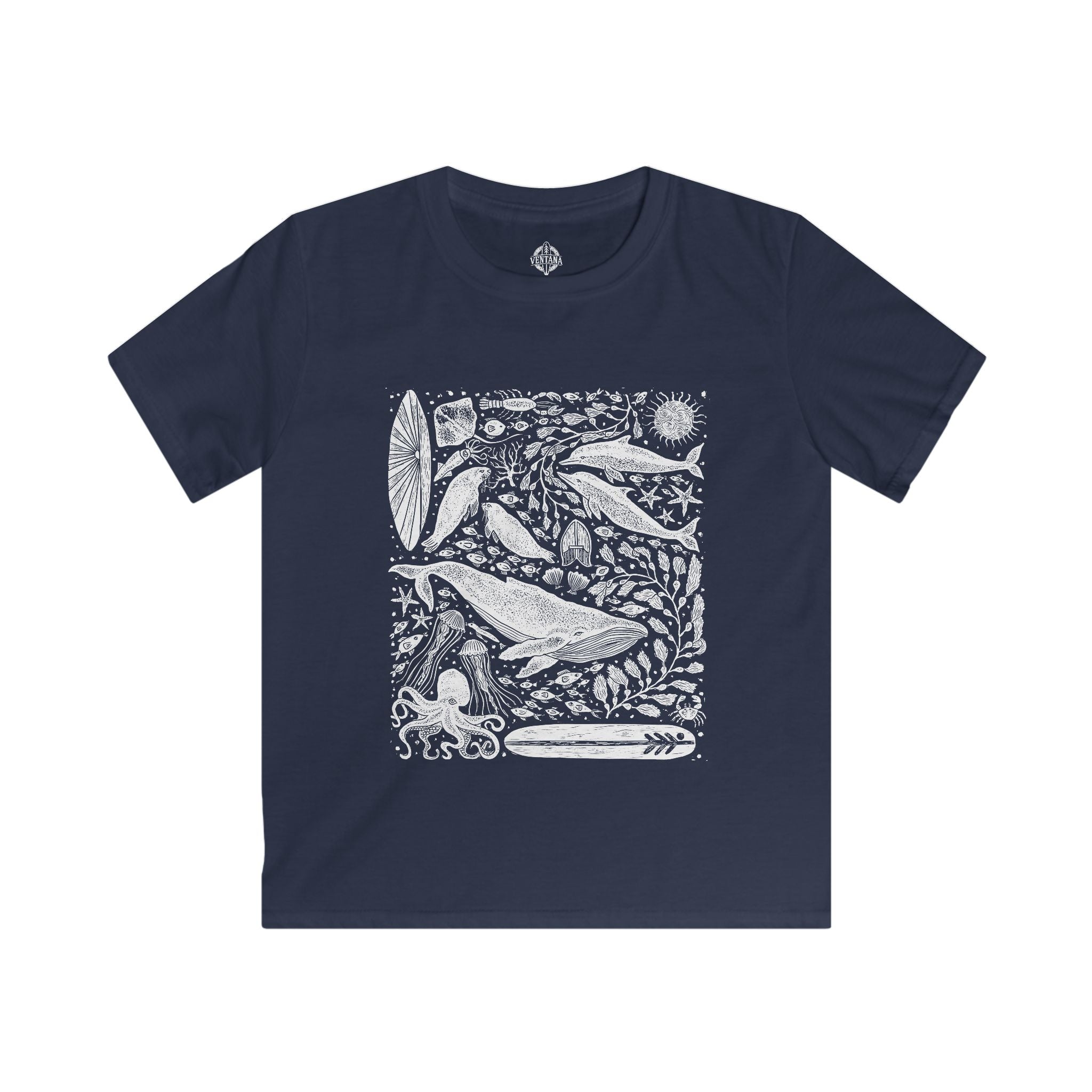 Ventana Marine Life by Lili Arnold cotton t-shirt image 1