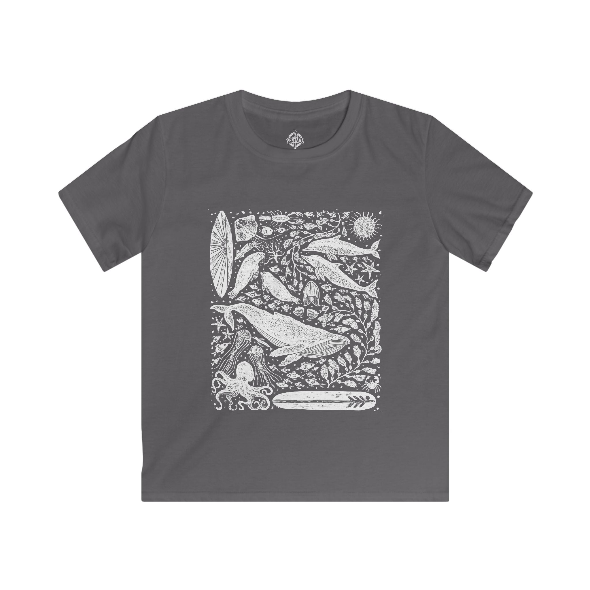 Ventana Marine Life by Lili Arnold cotton t-shirt image 8