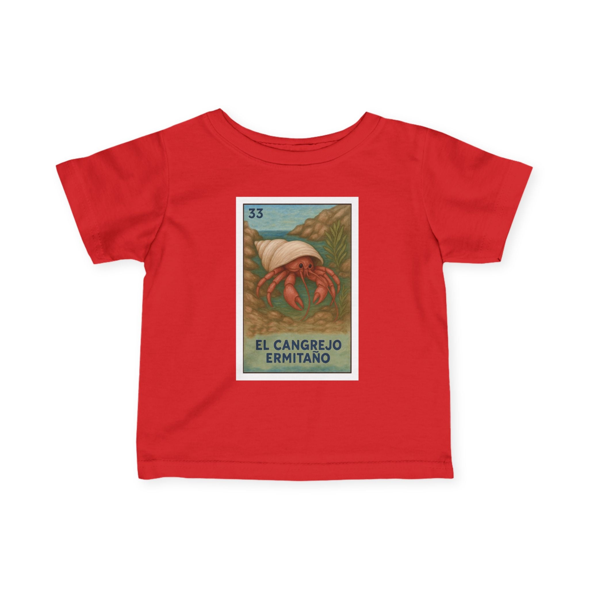 Hermit Crab Lotería infant cotton t-shirt image 17
