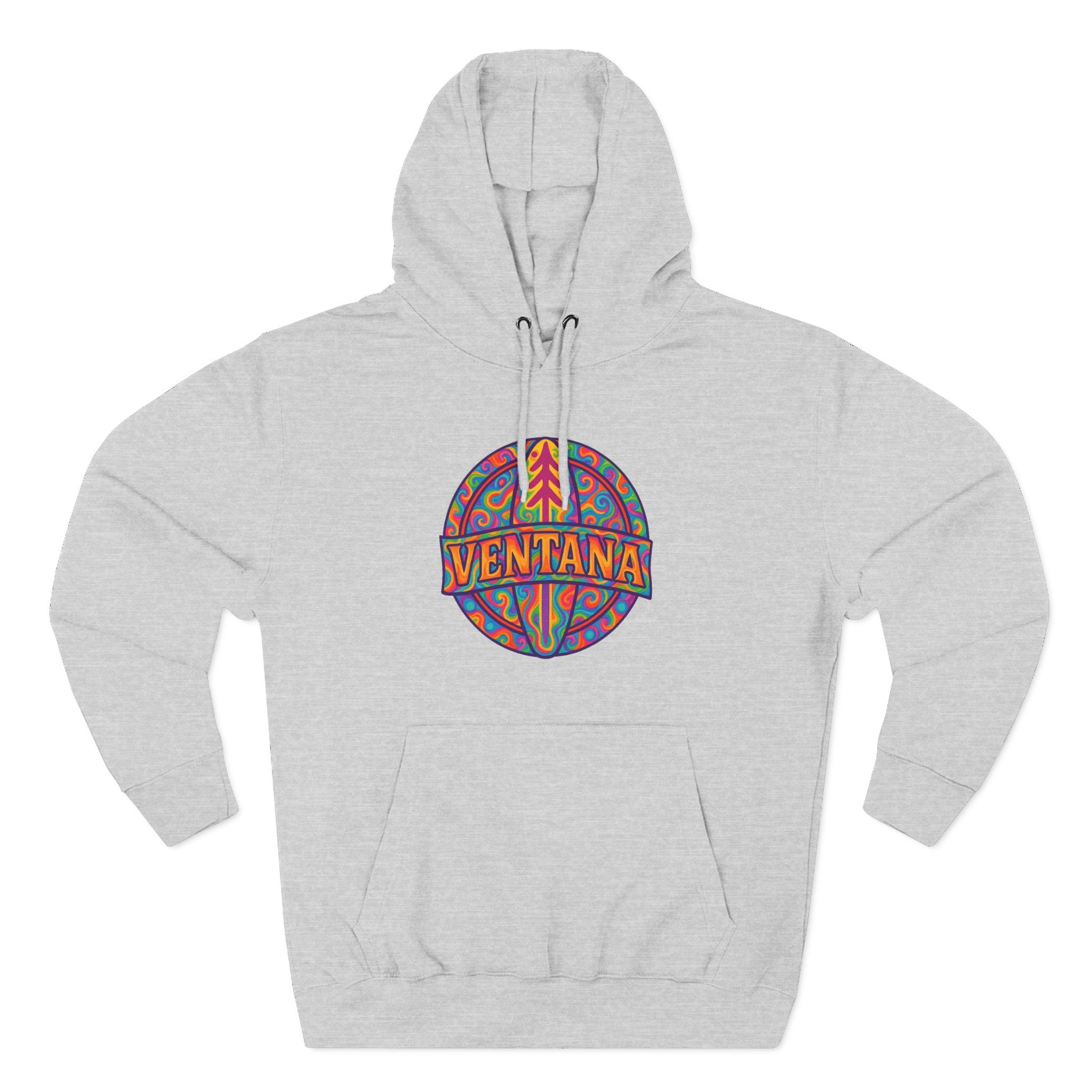 Ventana Psychedelic Treefish Logo fleece hoodie image 4