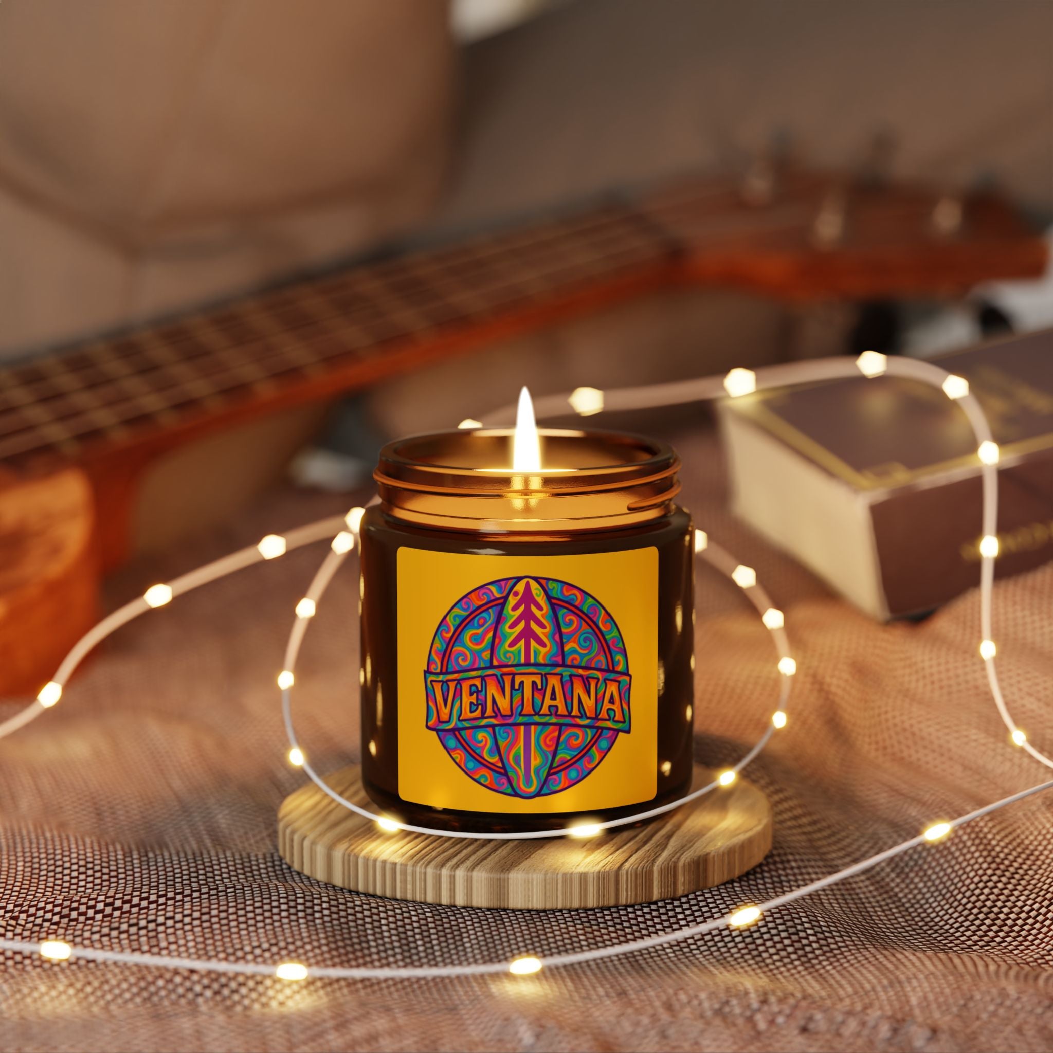 Ventana Psychedelic Treefish Logo - Scented Soy Candle