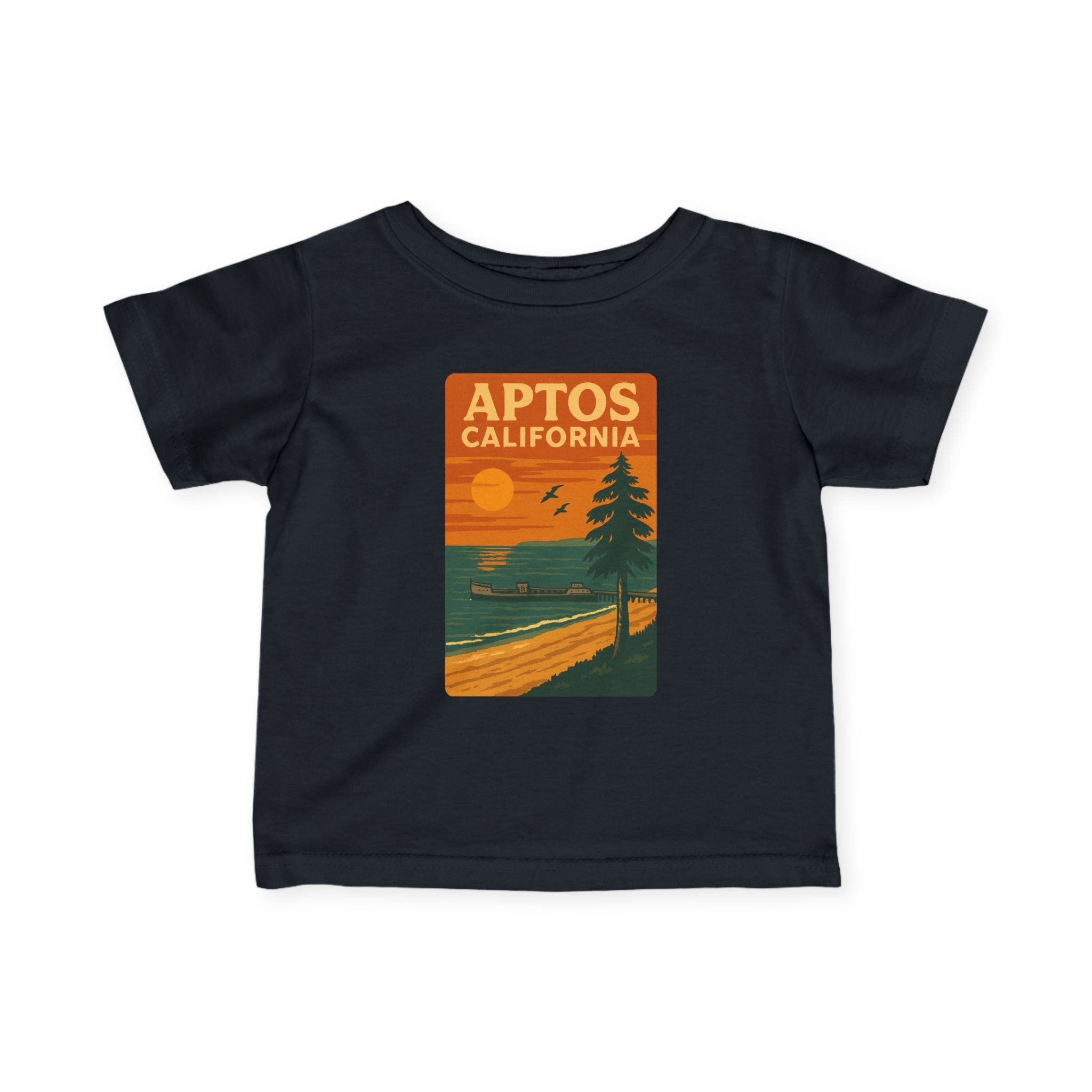 Aptos California Sunset - Infant 100% Cotton T-Shirt