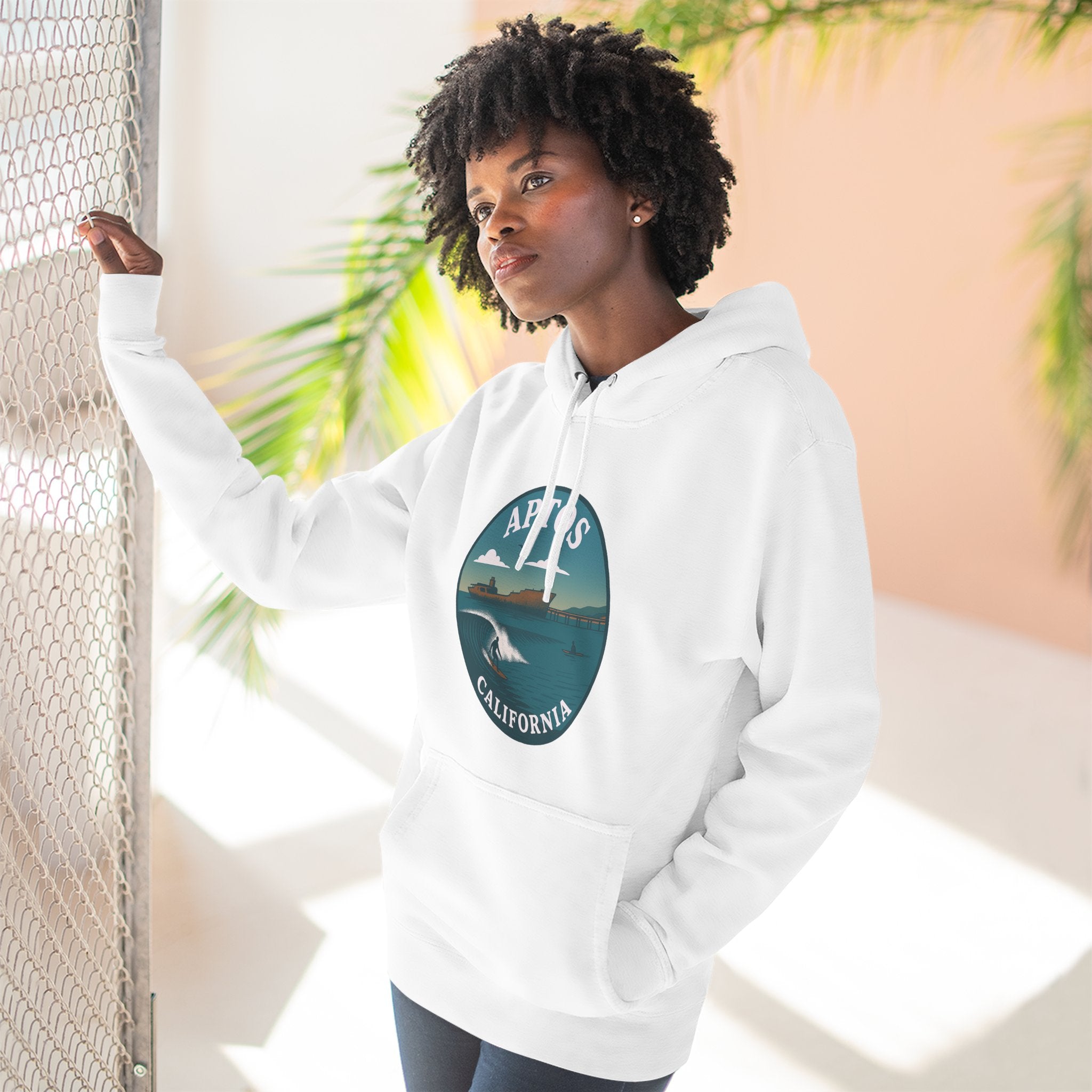 Aptos California Classic Unisex - Pull-Over Cotton Blend Fleece Hoodie