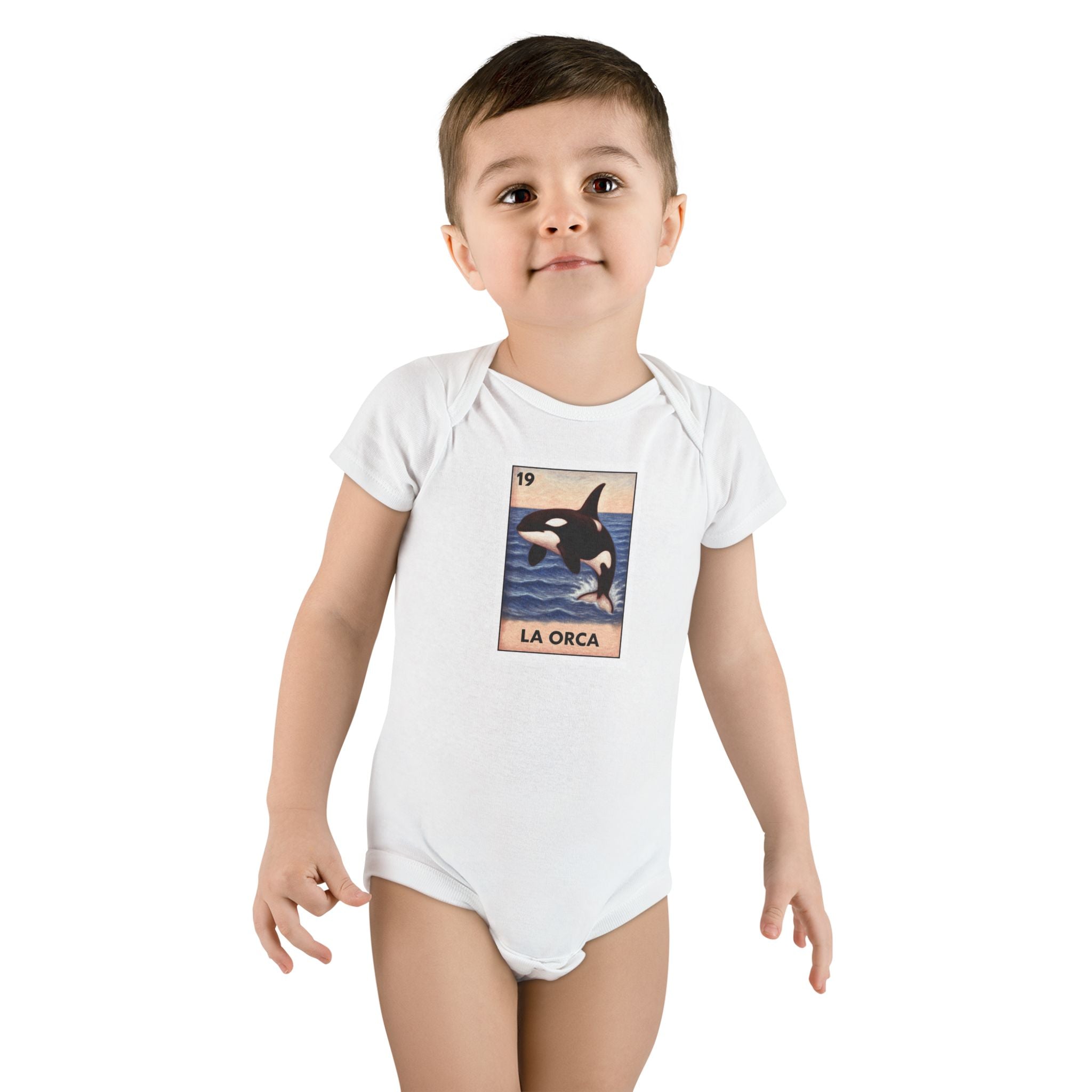 Orca Lotería baby cotton onesie image 6