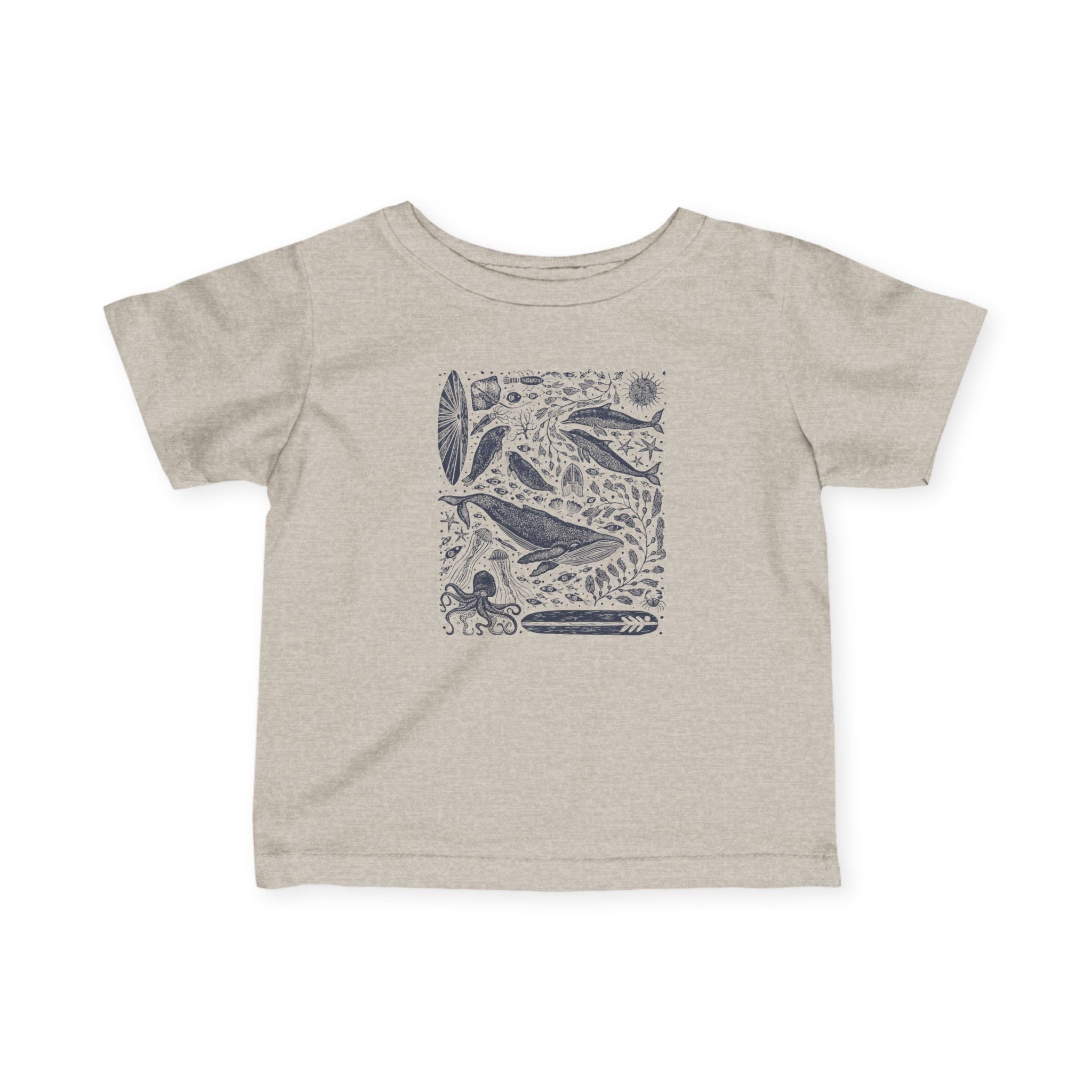 Ventana Marine Life by Lili Arnold infant cotton t-shirt image 5