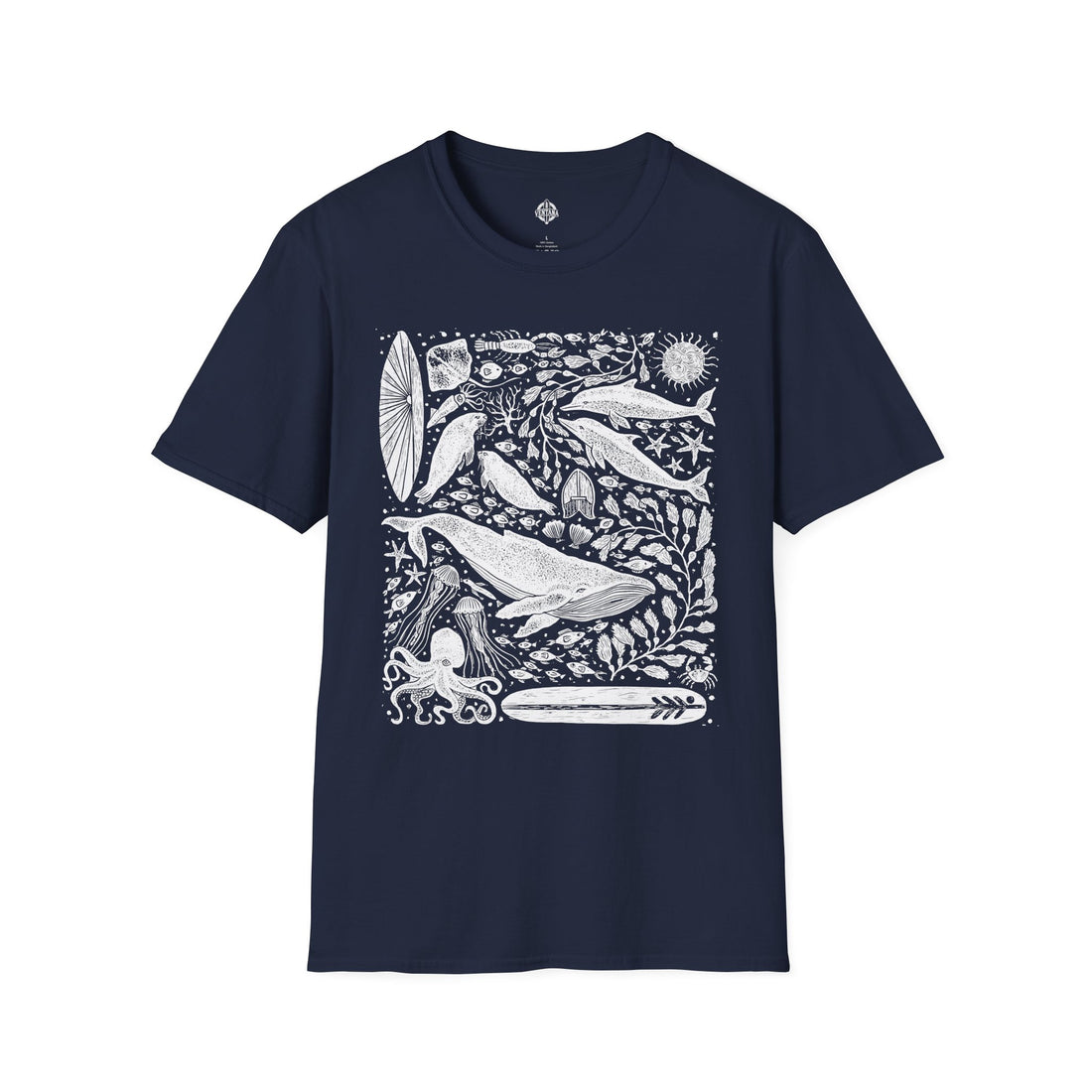 Ventana Marine Life by Lili Arnold cotton t-shirt image 1
