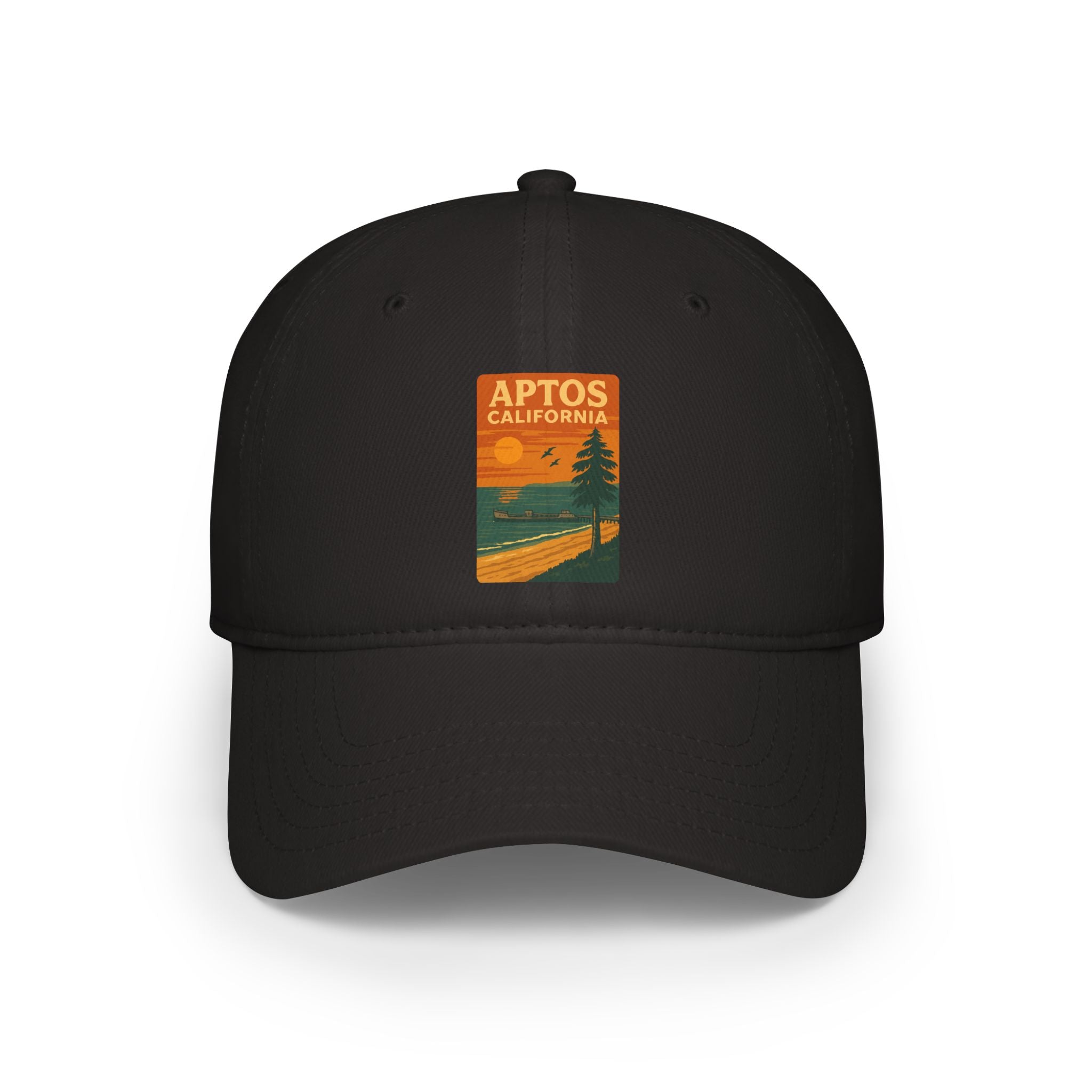 Aptos California Sunset - 100% Cotton Baseball Cap