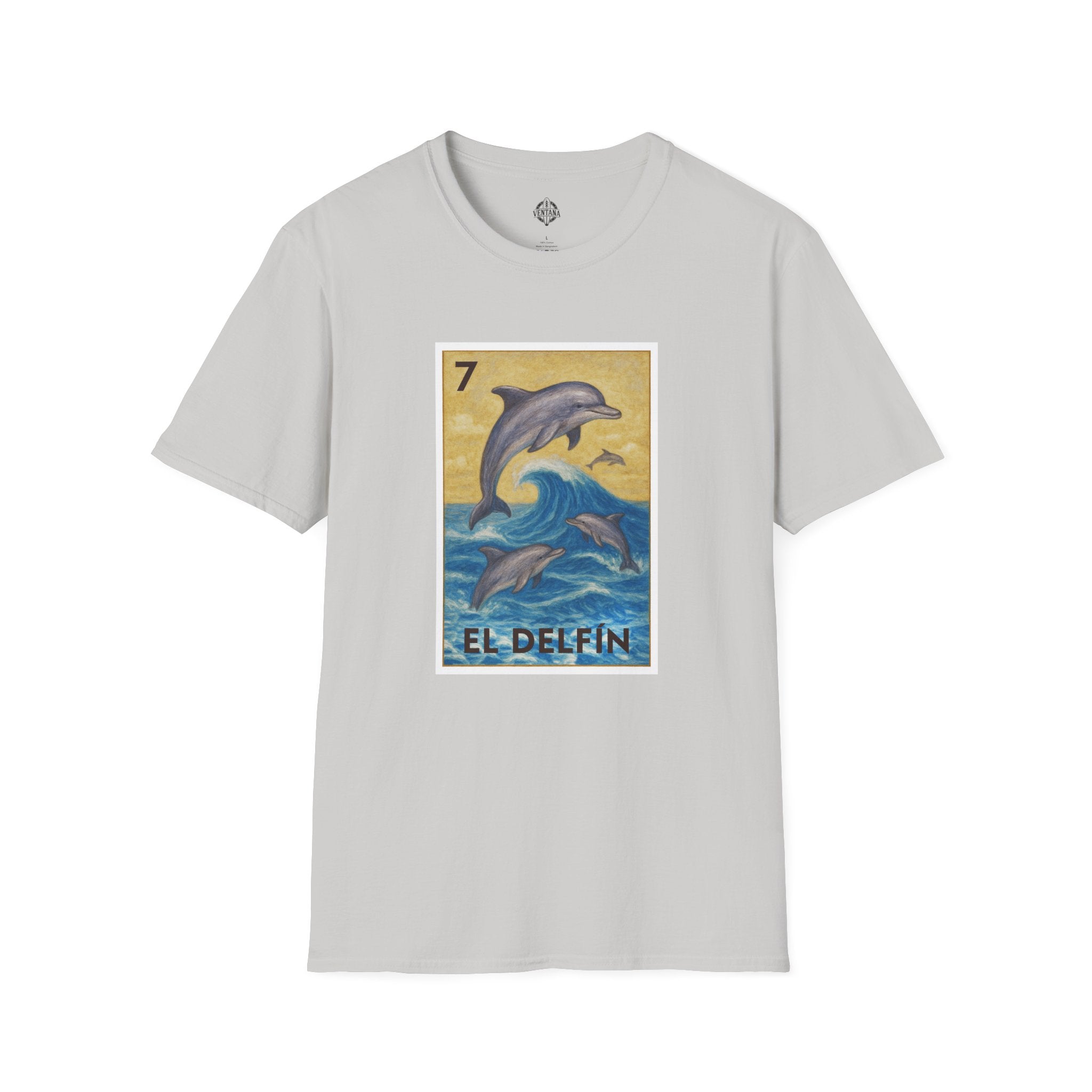 Dolphin Lotería cotton t-shirt image 5