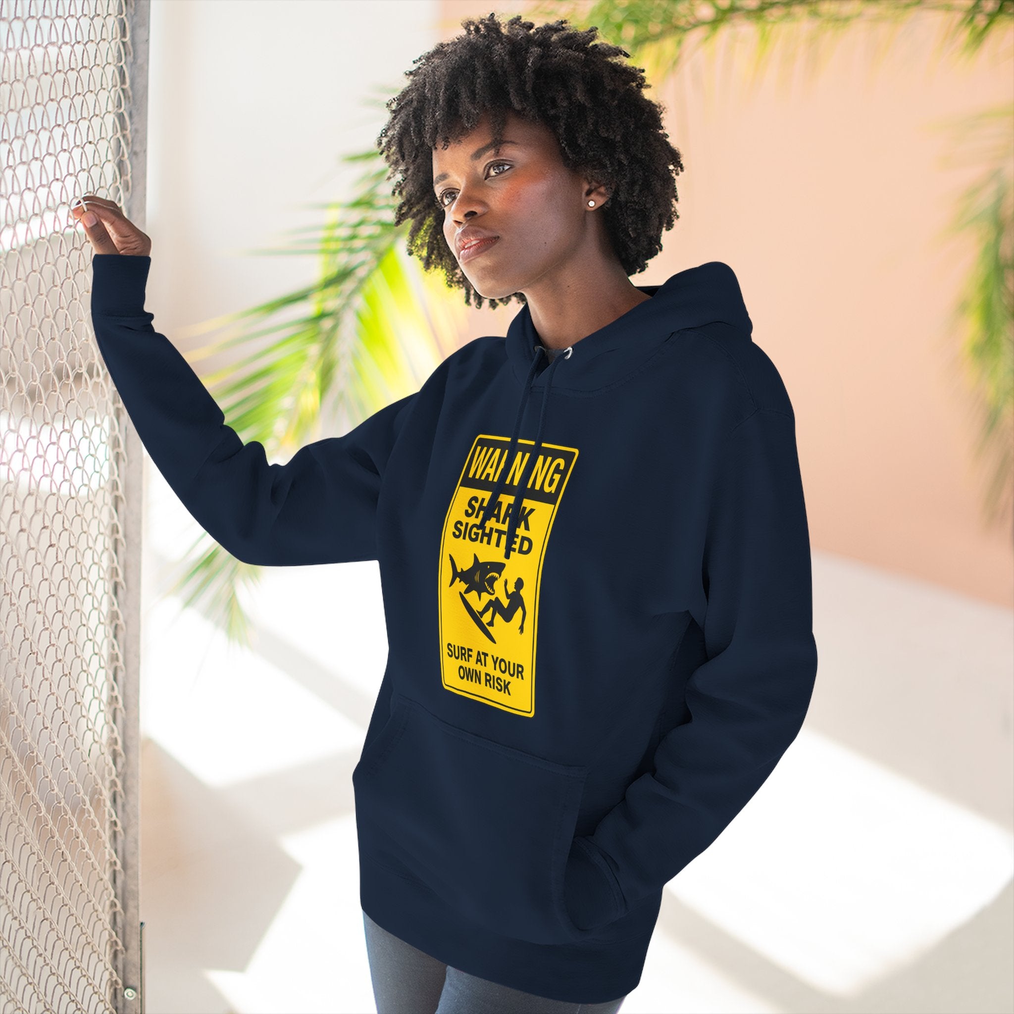 Shark Sighted fleece hoodie image 9