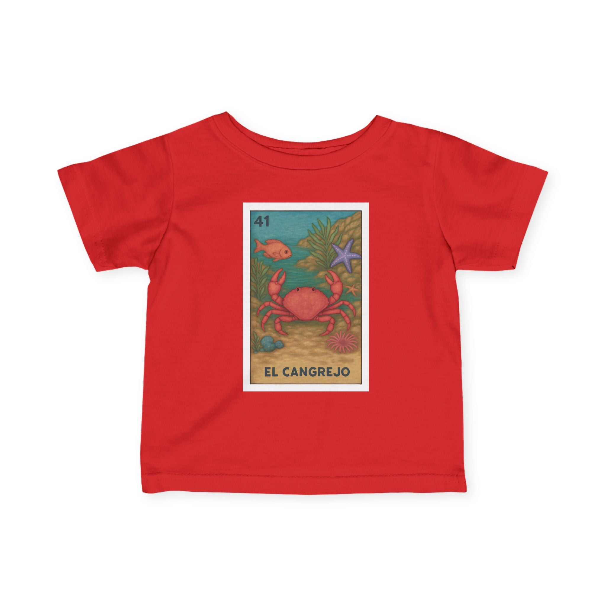 Crab Lotería - Infant 100% Cotton T-Shirt (El Cangrejo)