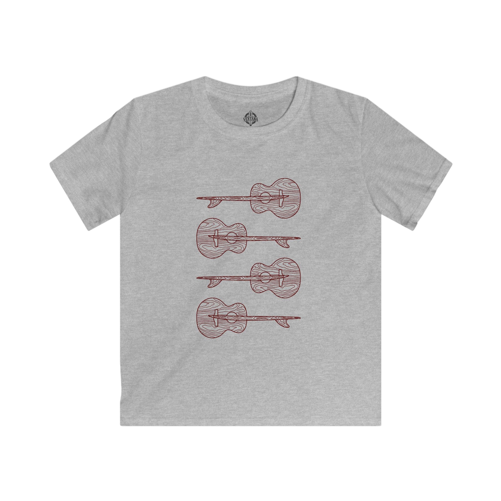 Ventana Santa Cruz Guitar Collab cotton t-shirt image 4