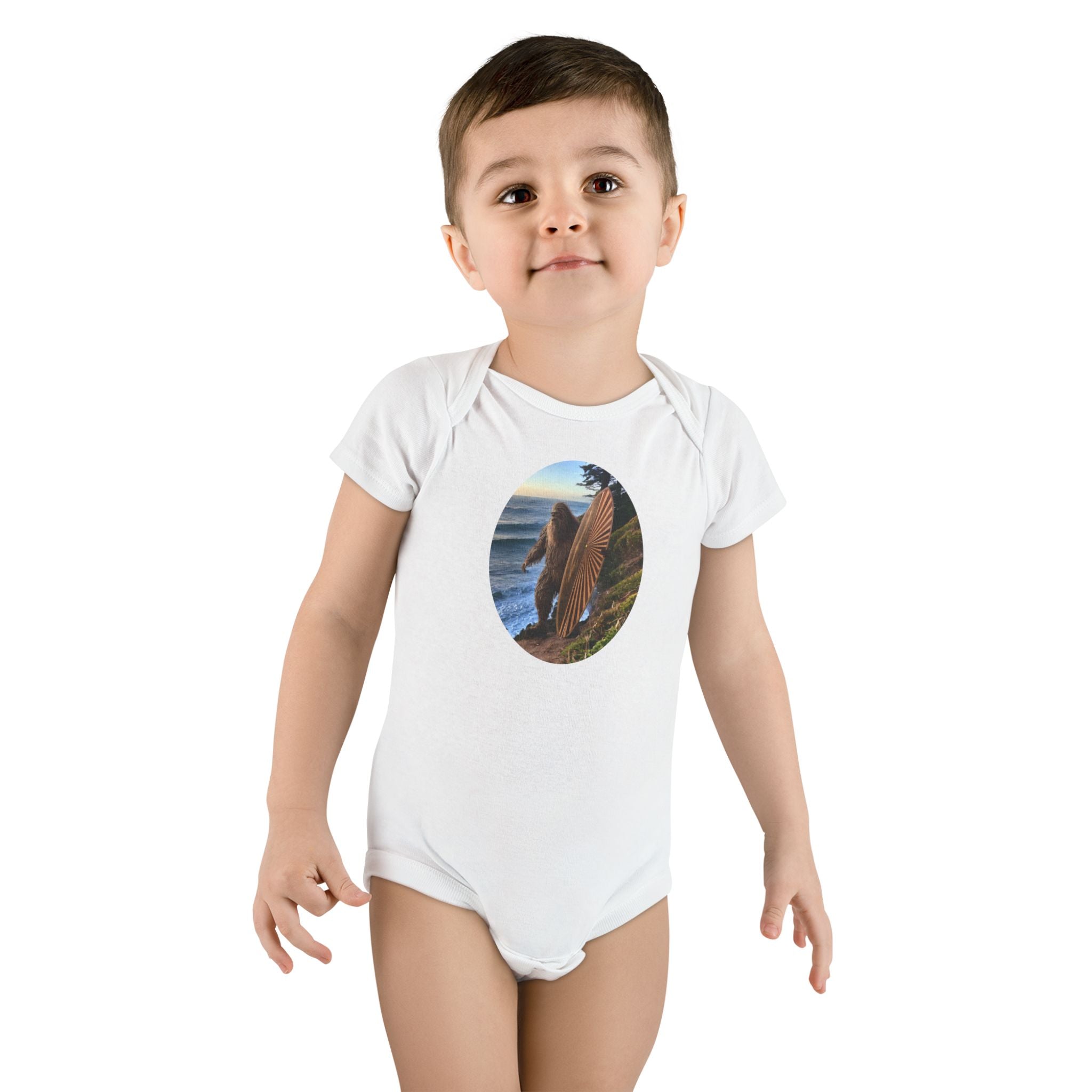 Ventana Real Surfsquatch baby cotton onesie image 6