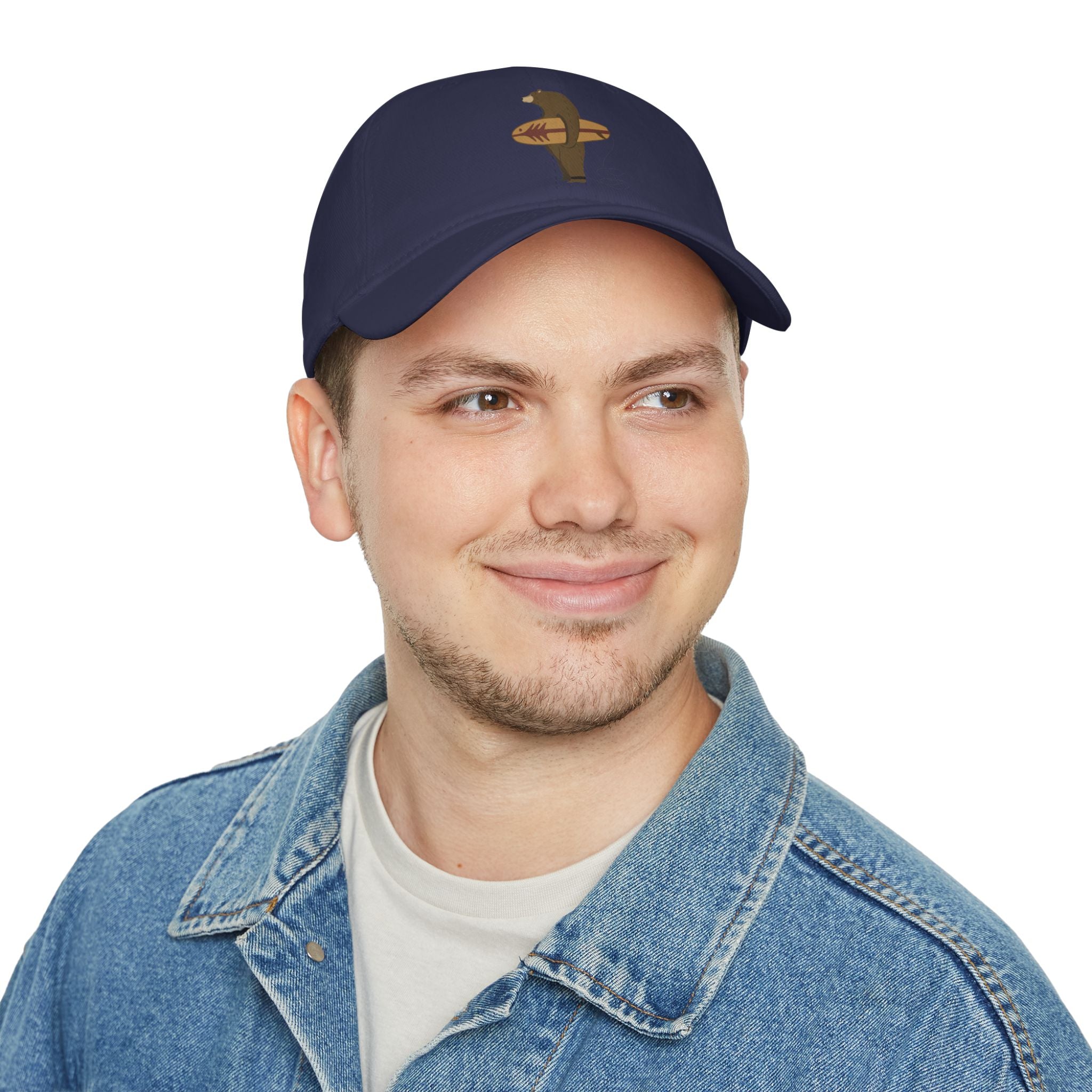 Surfing Grizzly Bear Baseball Cap