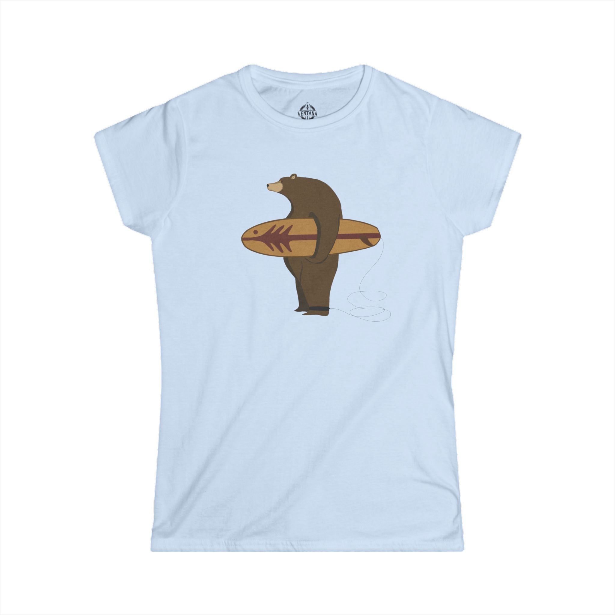 Surfing Grizzly Bear by Fabian Lavater women&