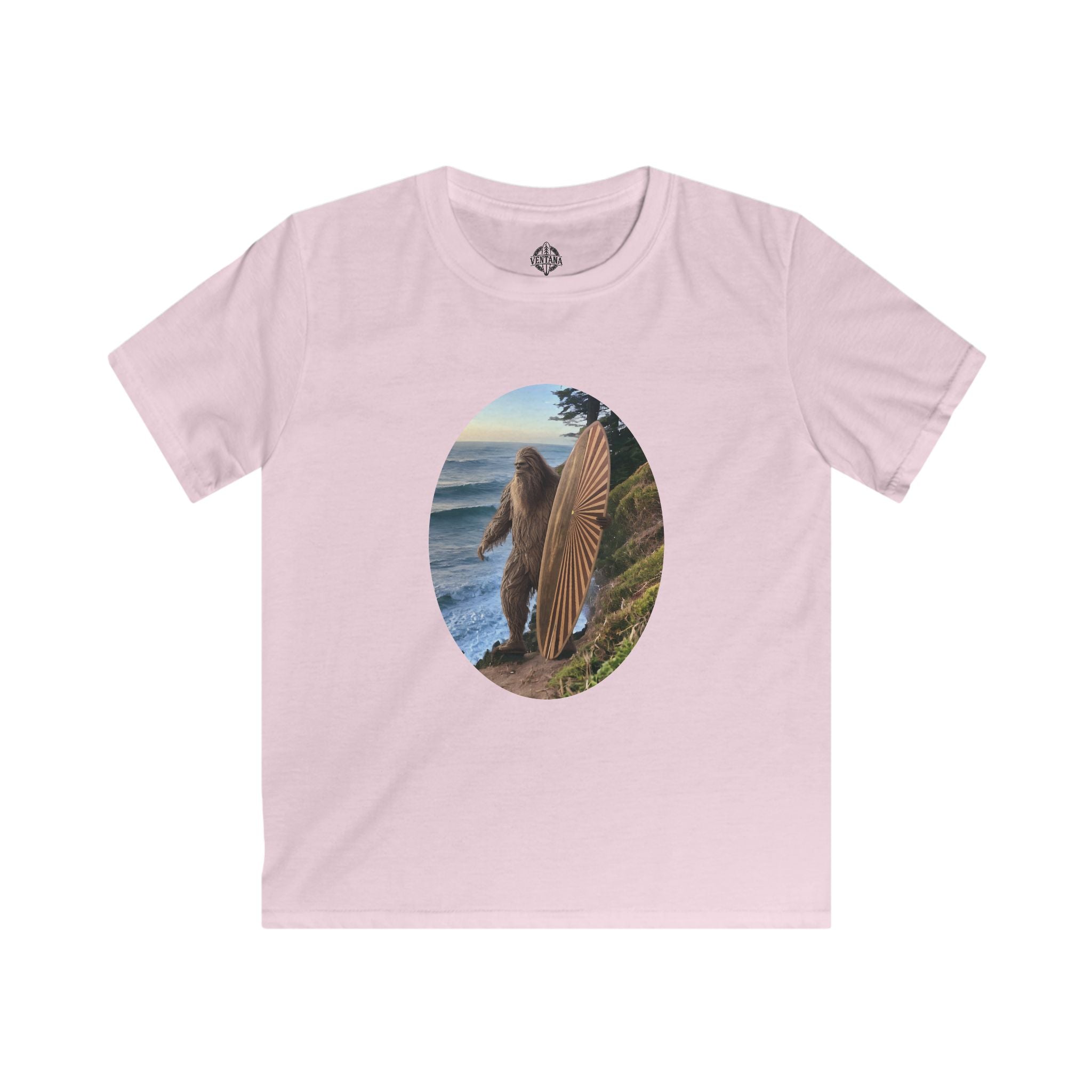 Ventana Real Surfsquatch kids soft style t-shirt image 3