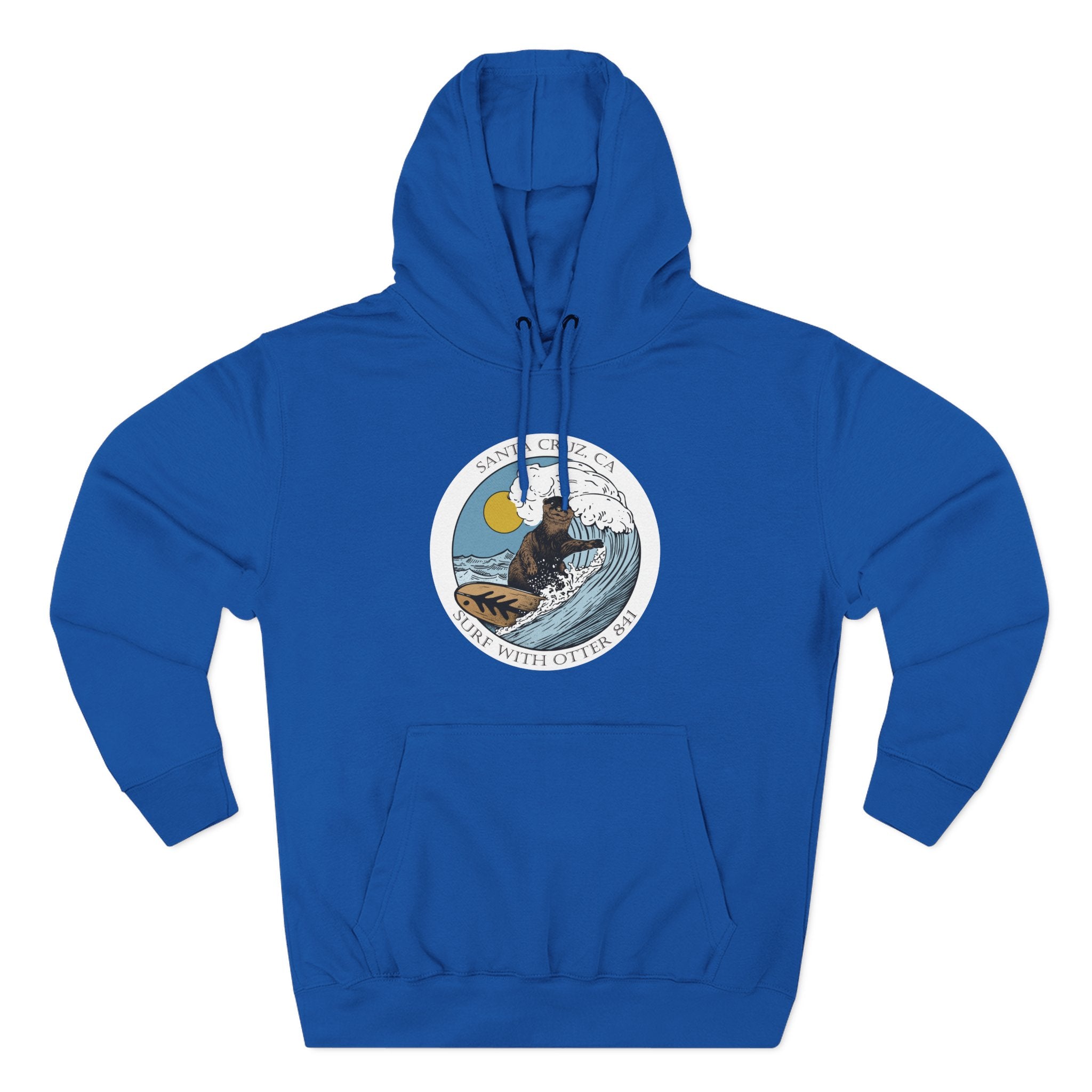 Surf with Otter 841 by Thiago Bianchini fleece hoodie image 8