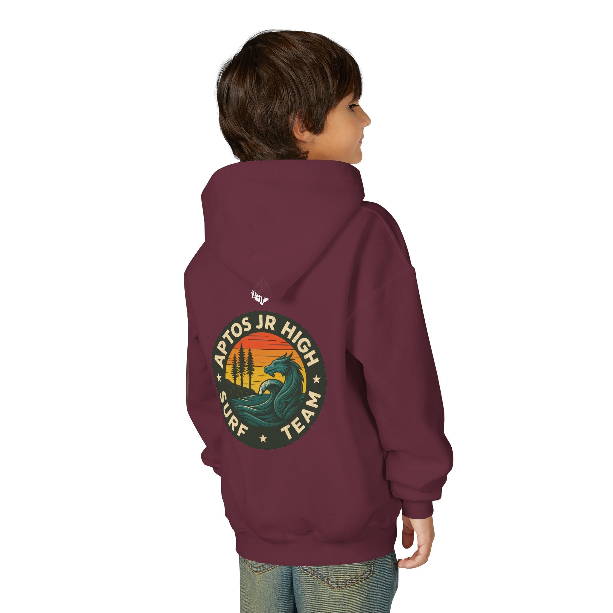Aptos Jr High Surf Team Youth Pull-Over Hoodie - Heavy Blend Sweatshirt