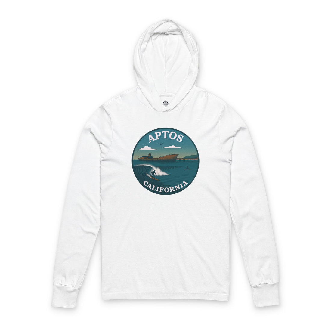 Aptos California Classic Unisex - Cotton Long Sleeve Hooded T-Shirt