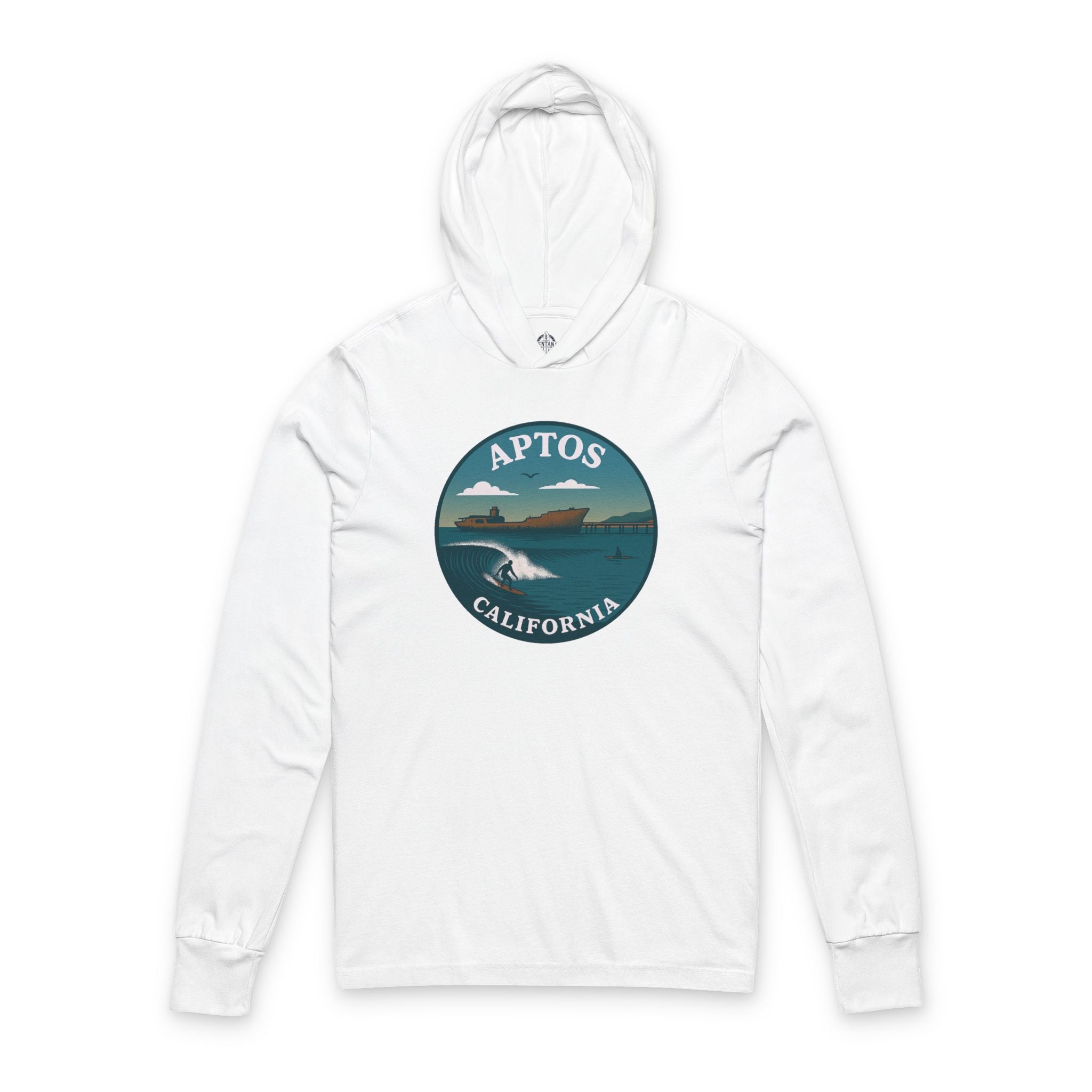 Aptos California Classic cotton hooded long sleeve t-shirt image 2