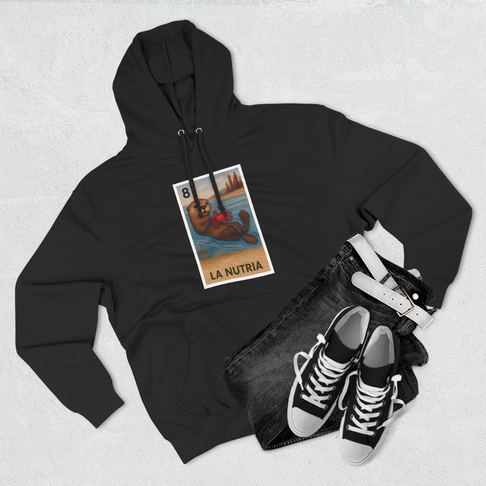 Sea Otter Lotería Fleece Hoodie