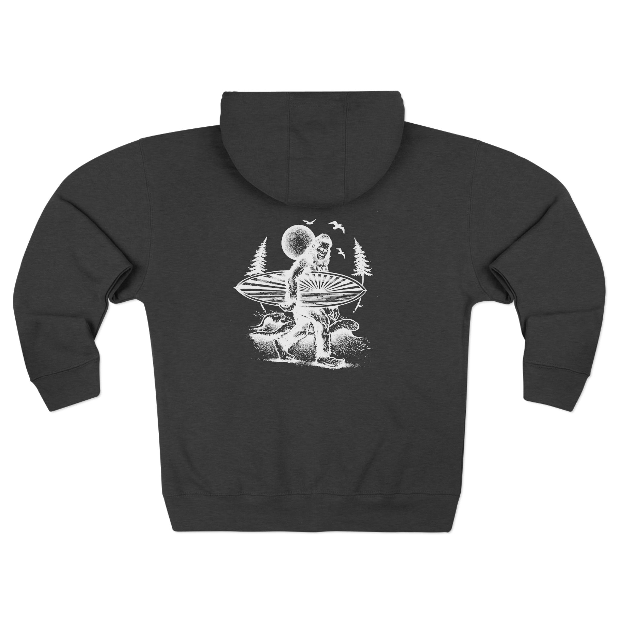 Ventana Surfsquatch by Thiago Bianchini zip fleece hoodie image 3