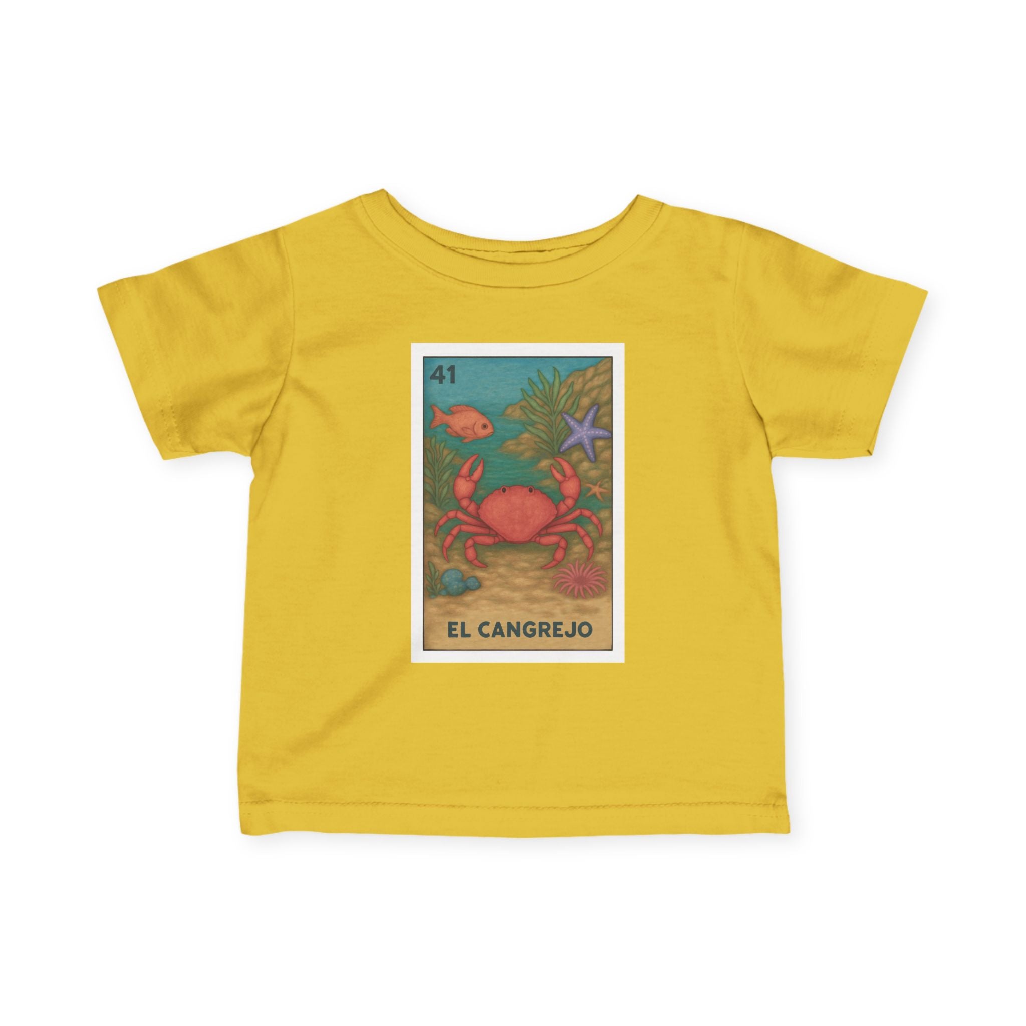 Crab Lotería - Infant 100% Cotton T-Shirt (El Cangrejo)