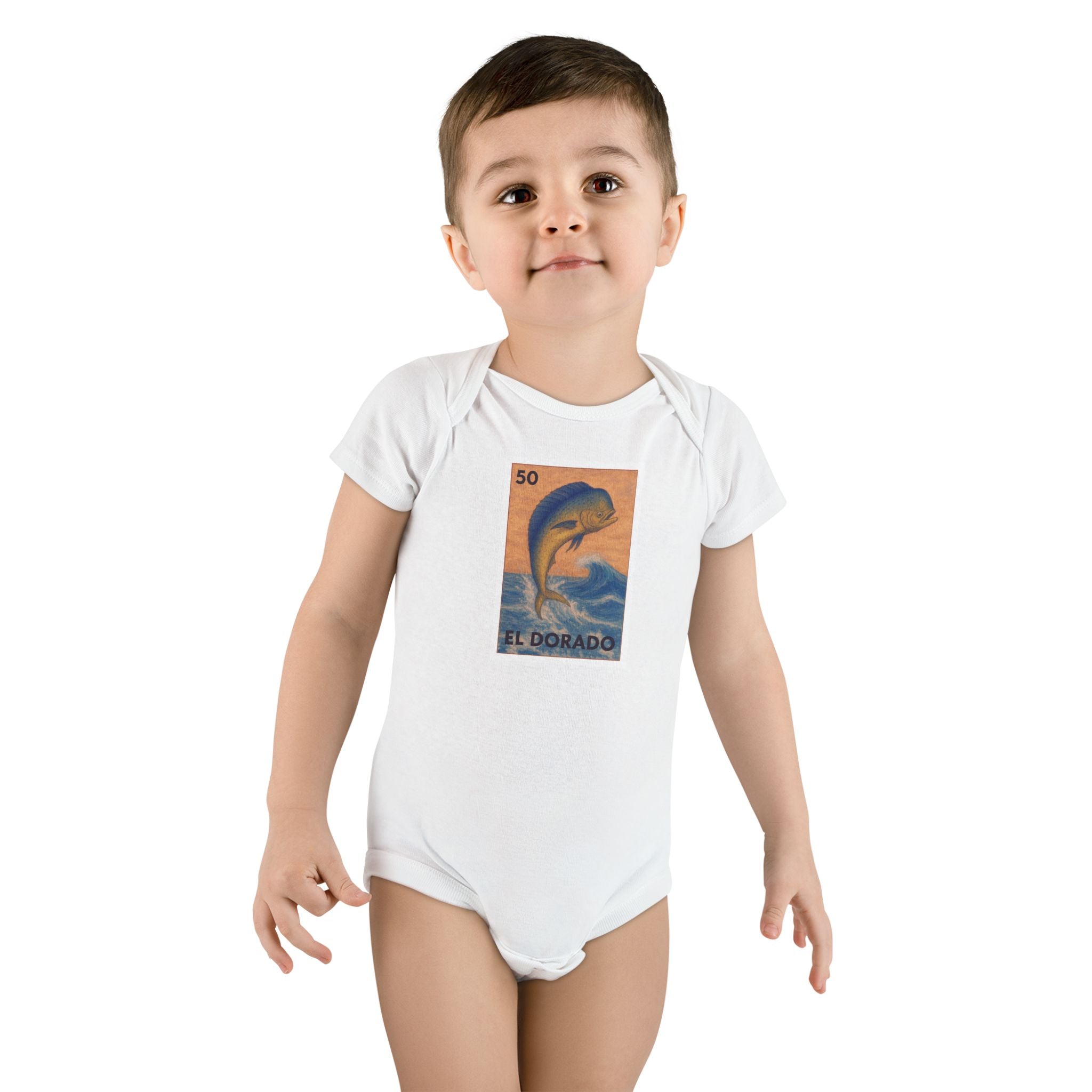 Dorado Lotería baby cotton onesie image 6