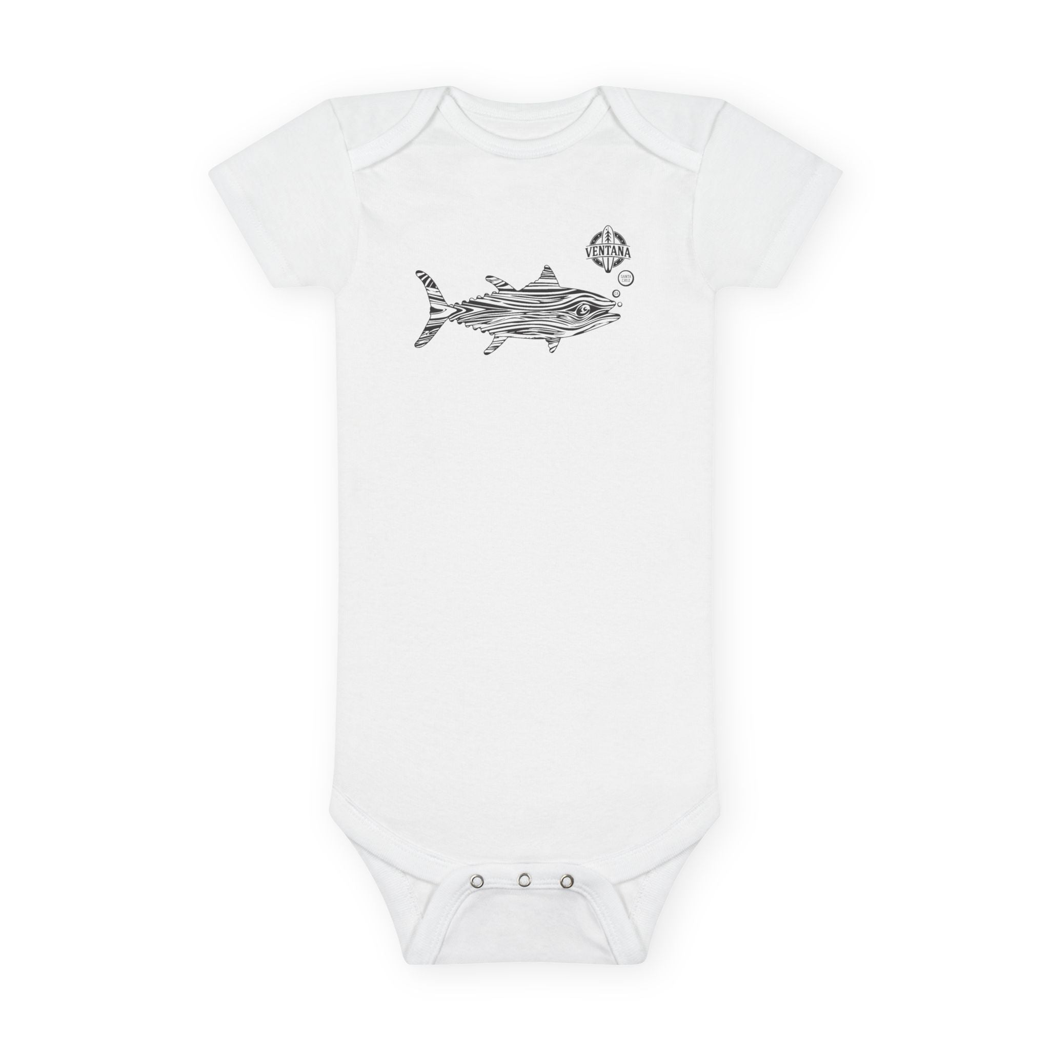 Ventana Wooden Tuna baby cotton onesie image 3