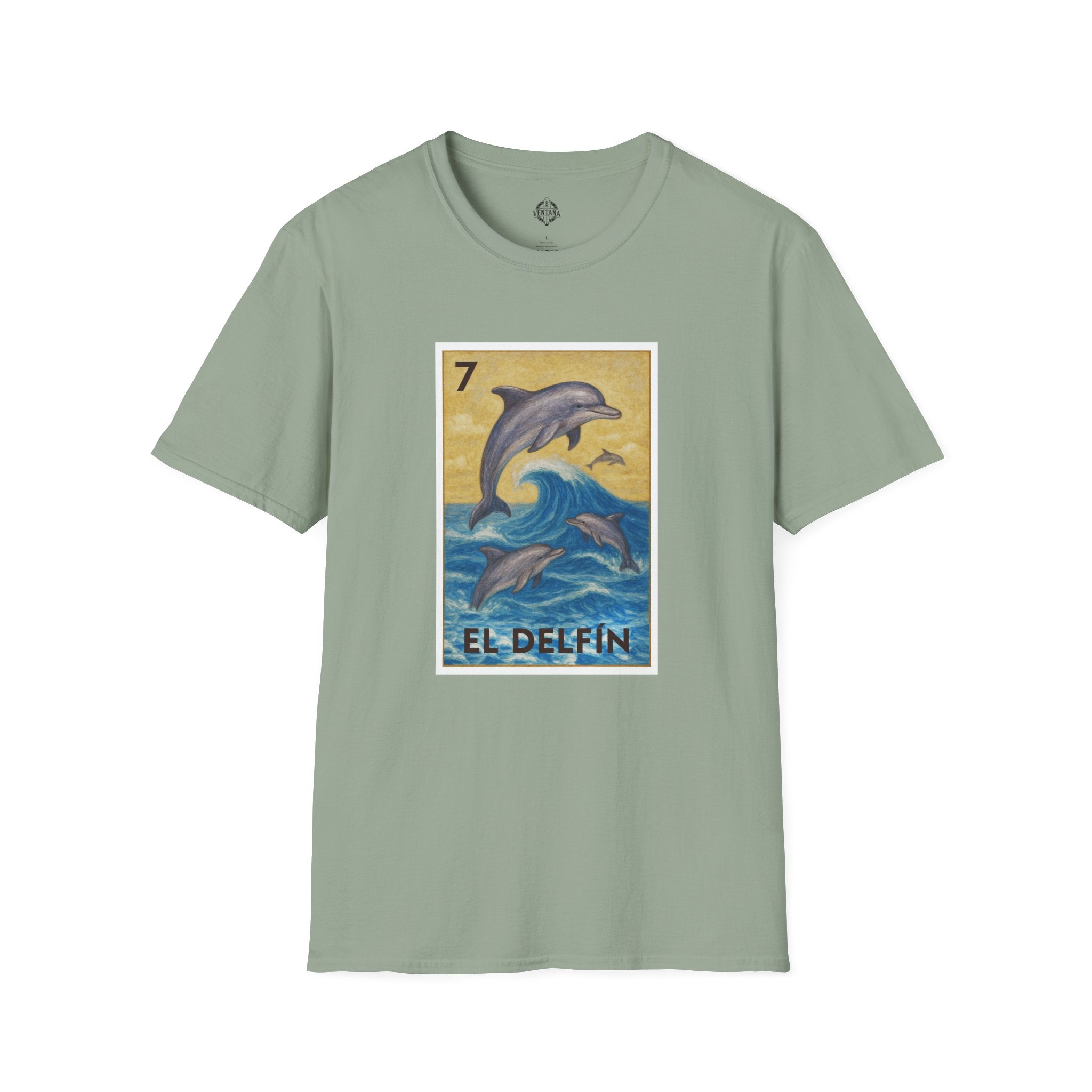 Dolphin Lotería cotton t-shirt image 8
