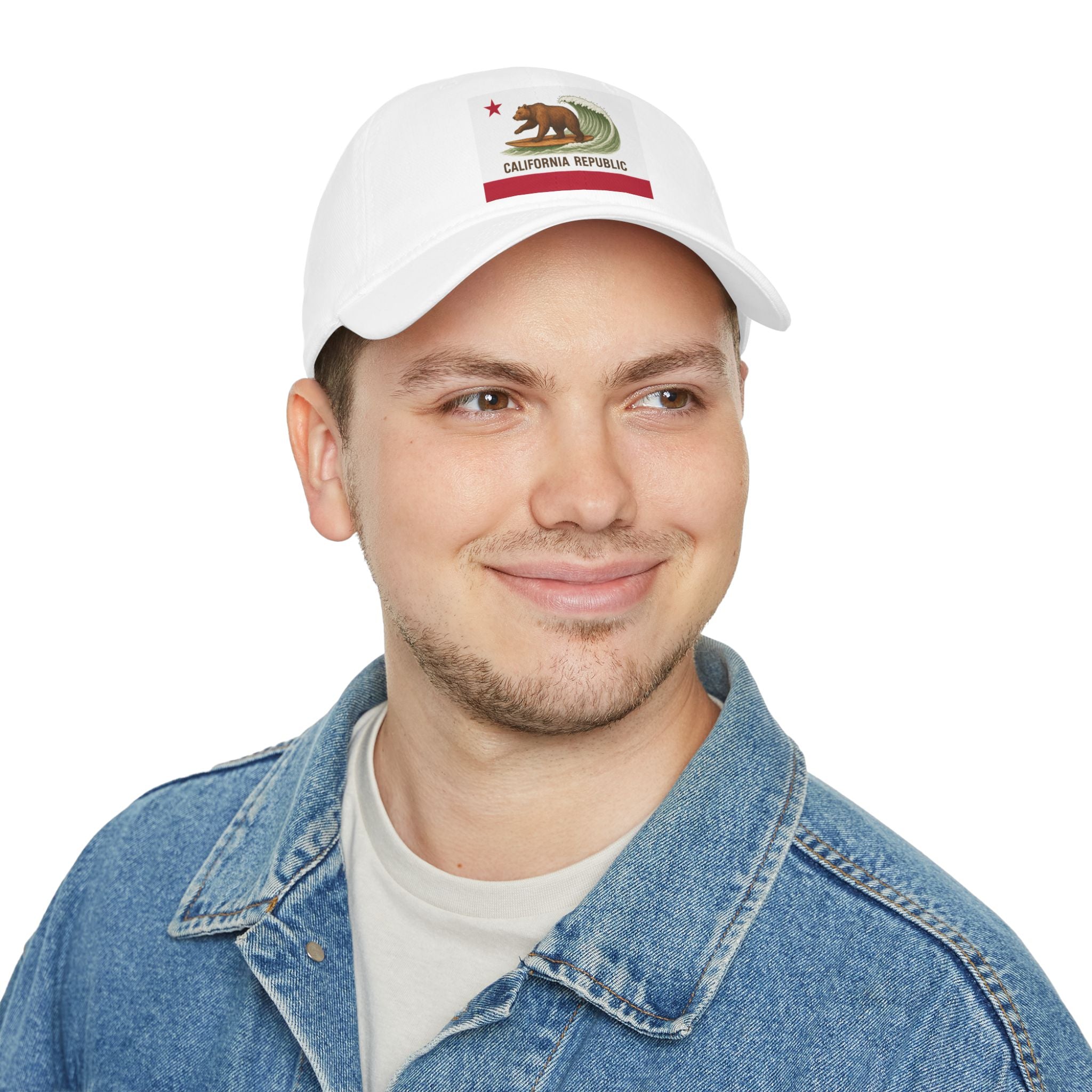 California Surfing Bear Flag Unisex - 100% Cotton Baseball Cap