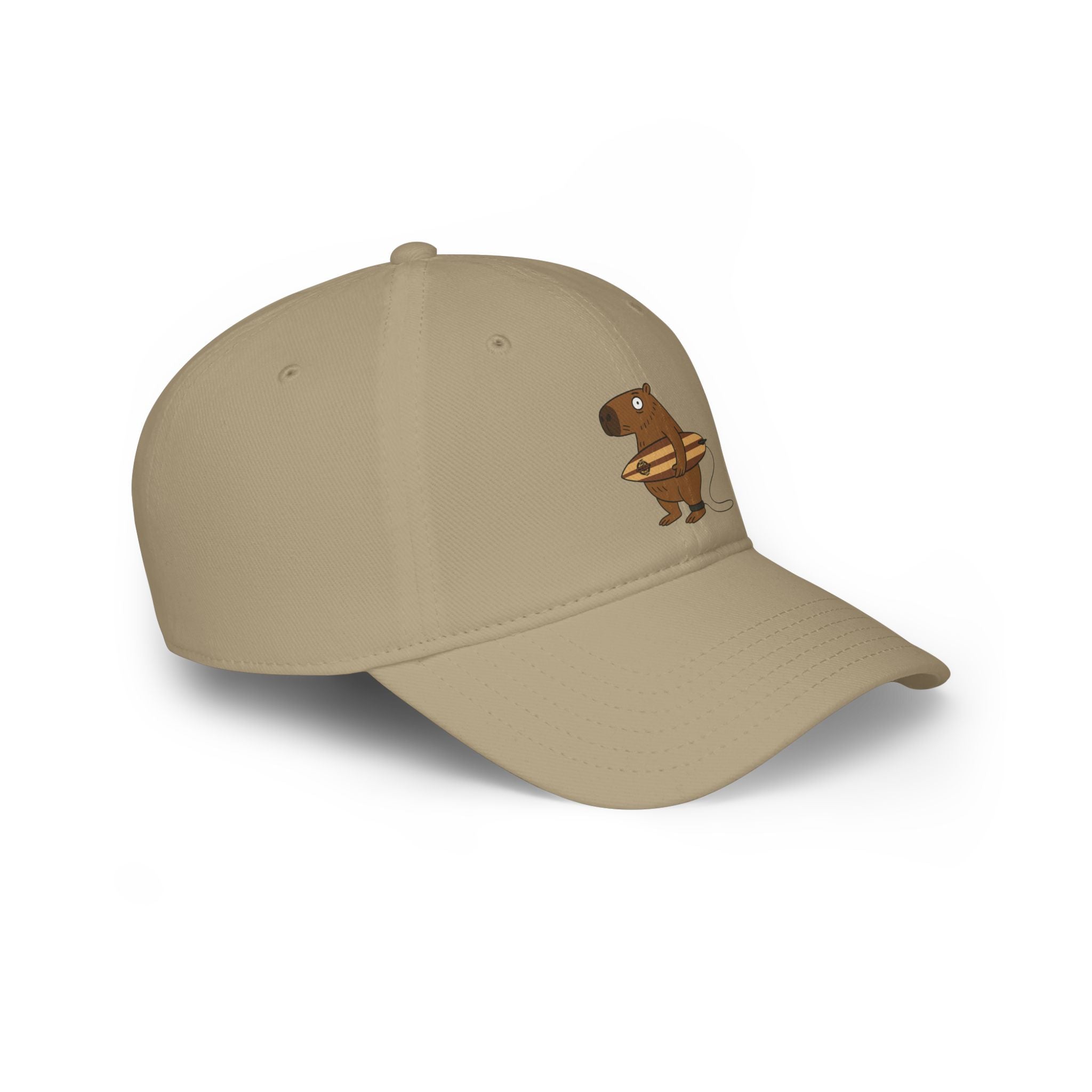 Capybara Surfer - 100% Cotton Baseball Cap