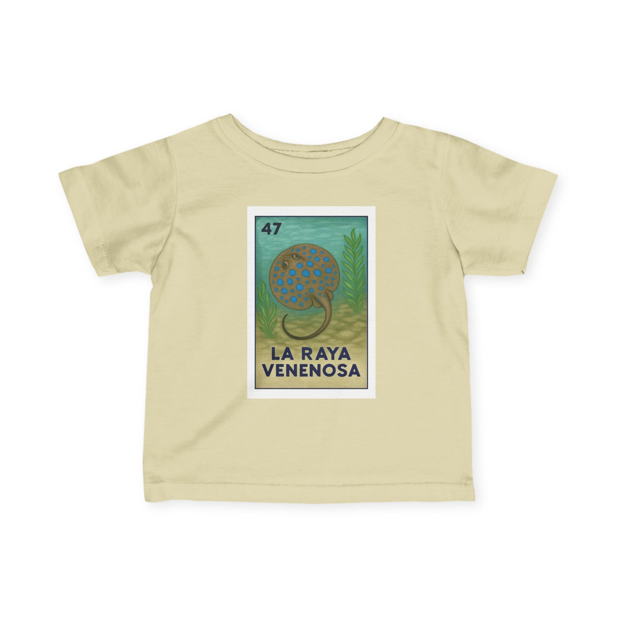 Stingray Lotería infant cotton t-shirt image 6