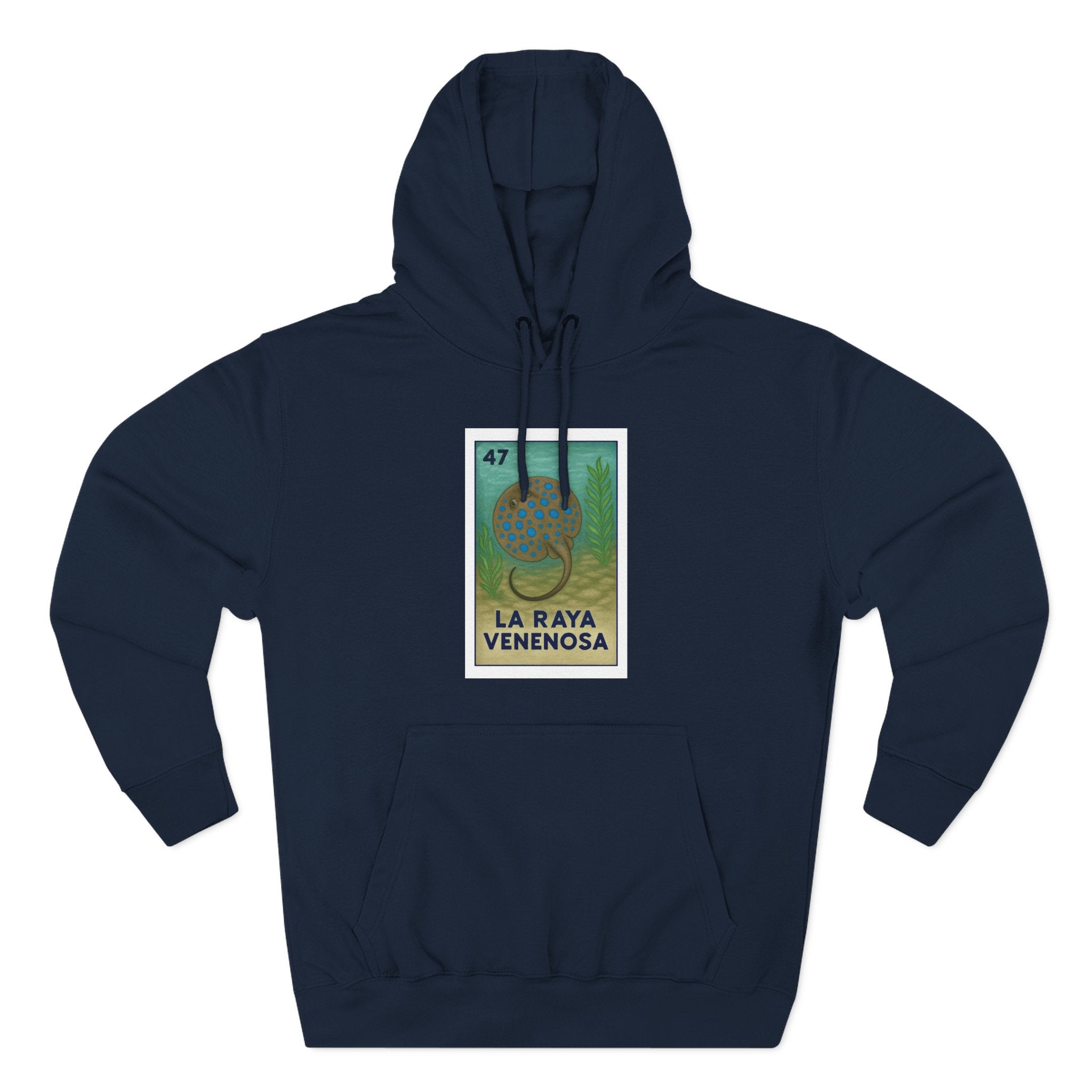 Stingray Lotería fleece hoodie image 1