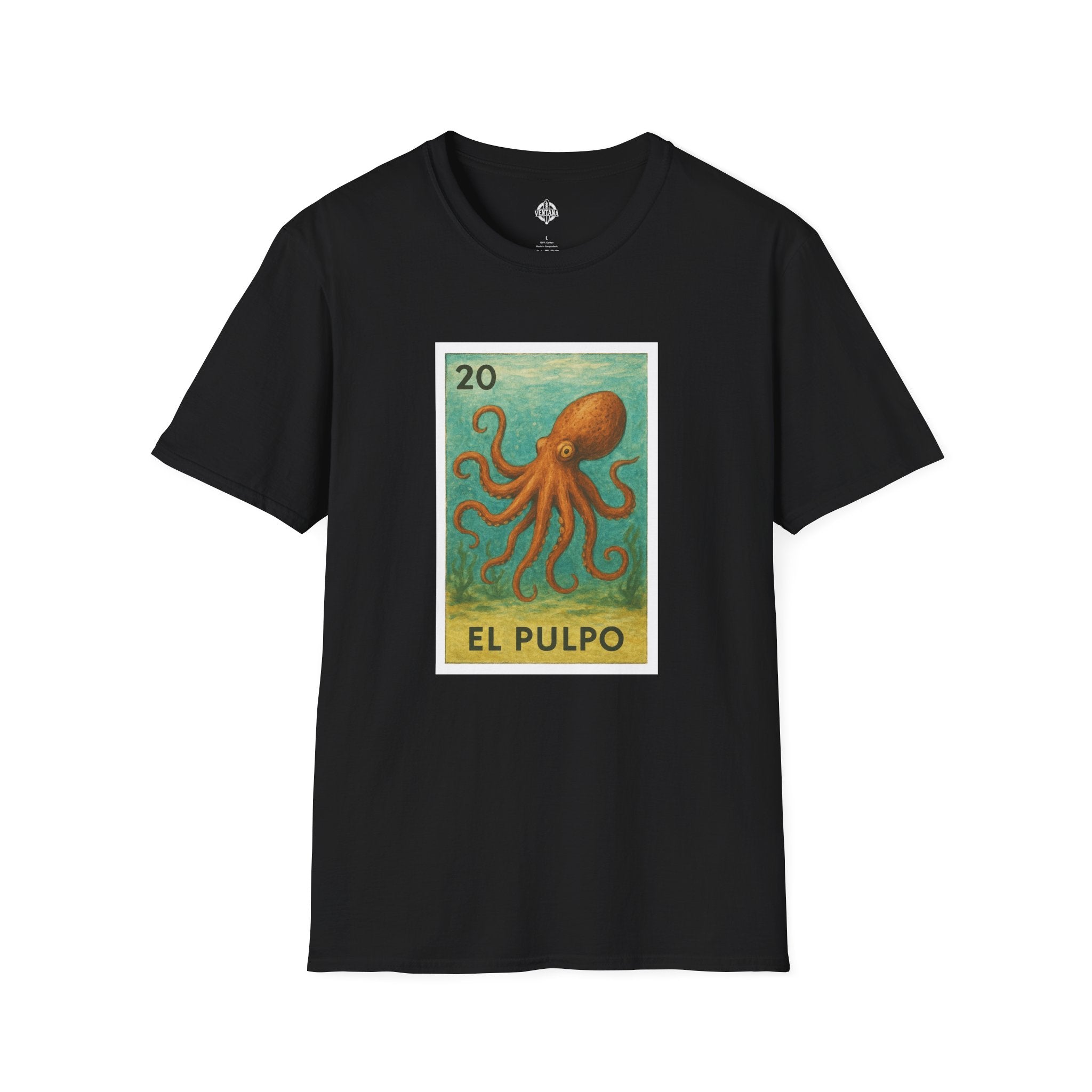 Octopus Lotería cotton t-shirt image 8