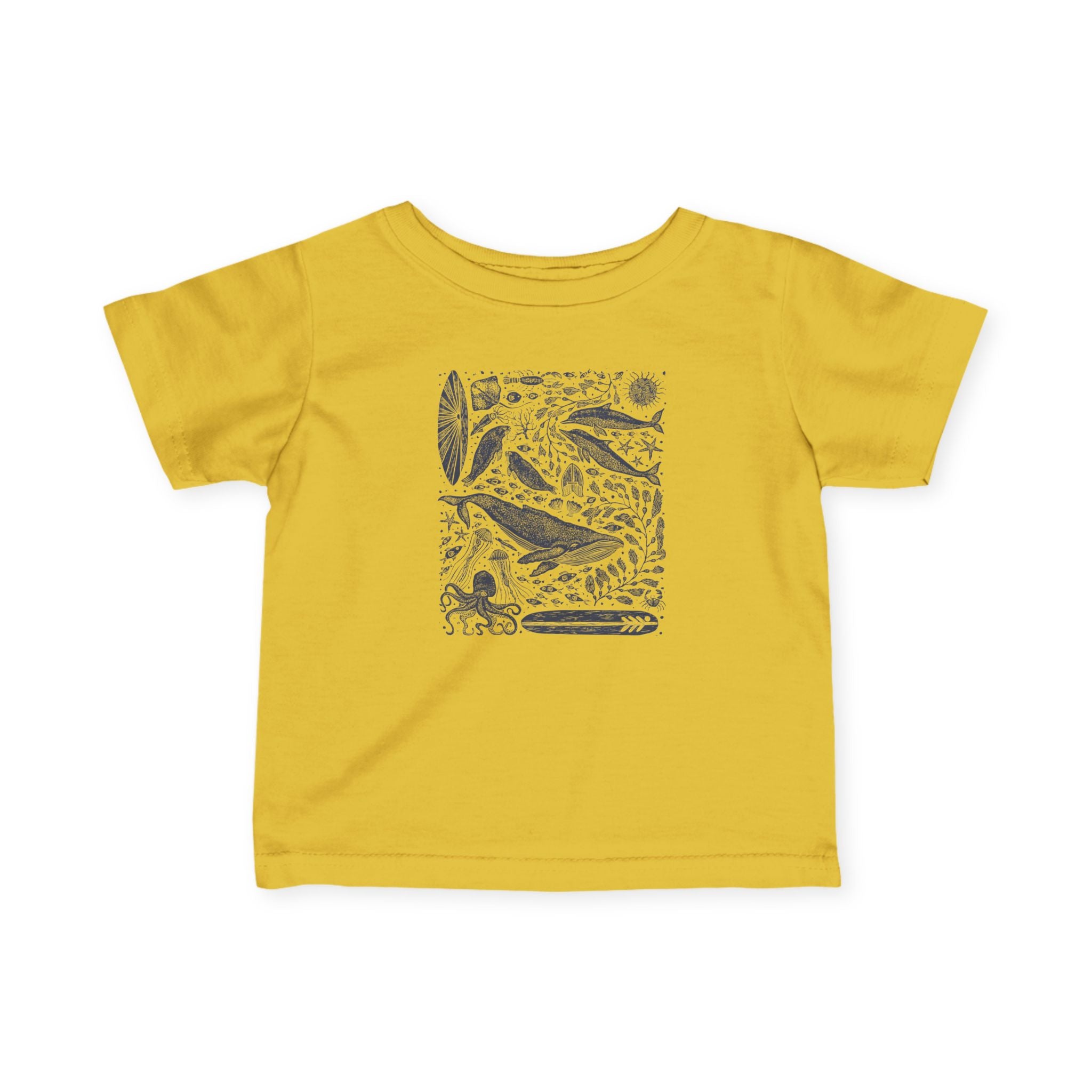 Ventana Marine Life by Lili Arnold infant cotton t-shirt image 8