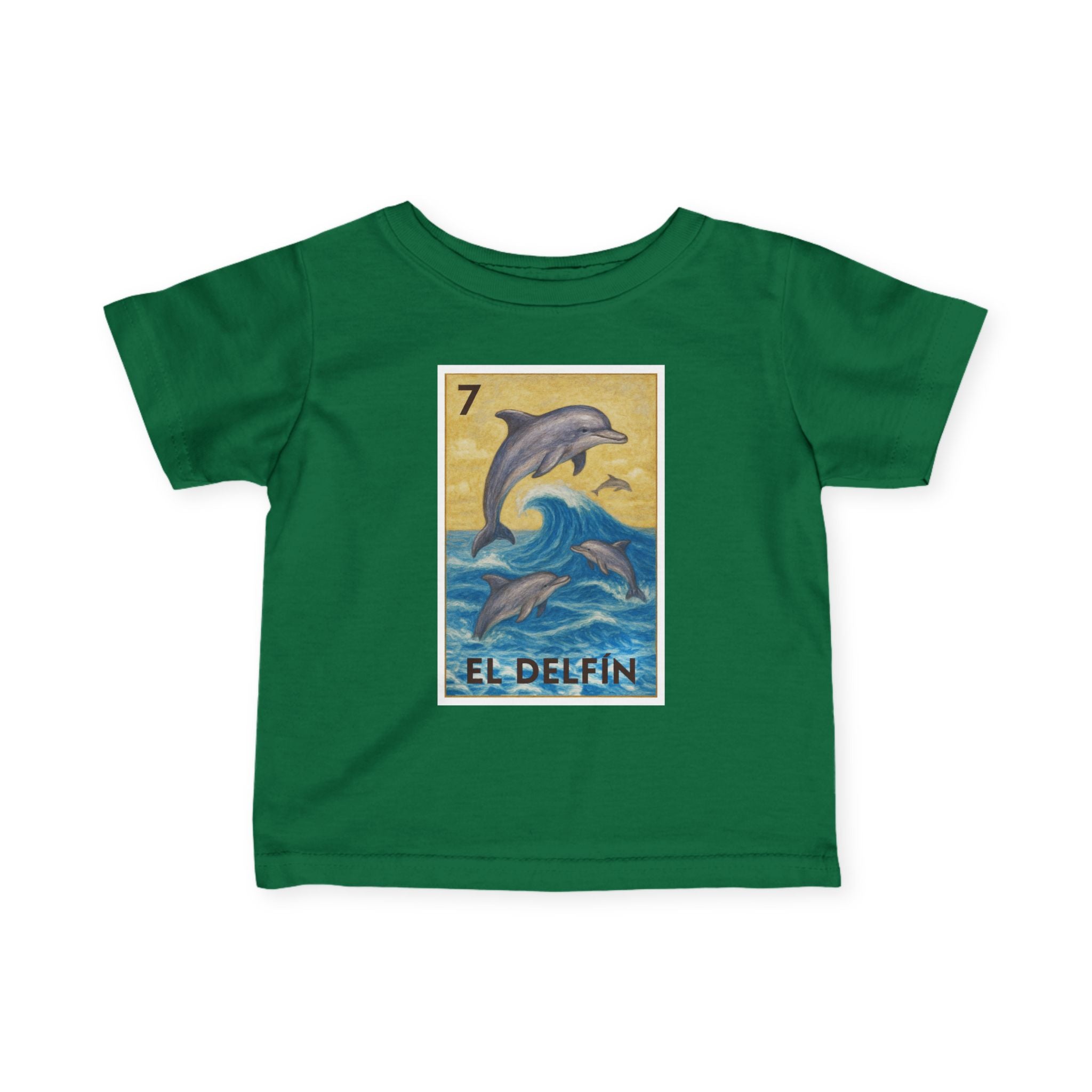 Dolphin Lotería infant cotton t-shirt image 9
