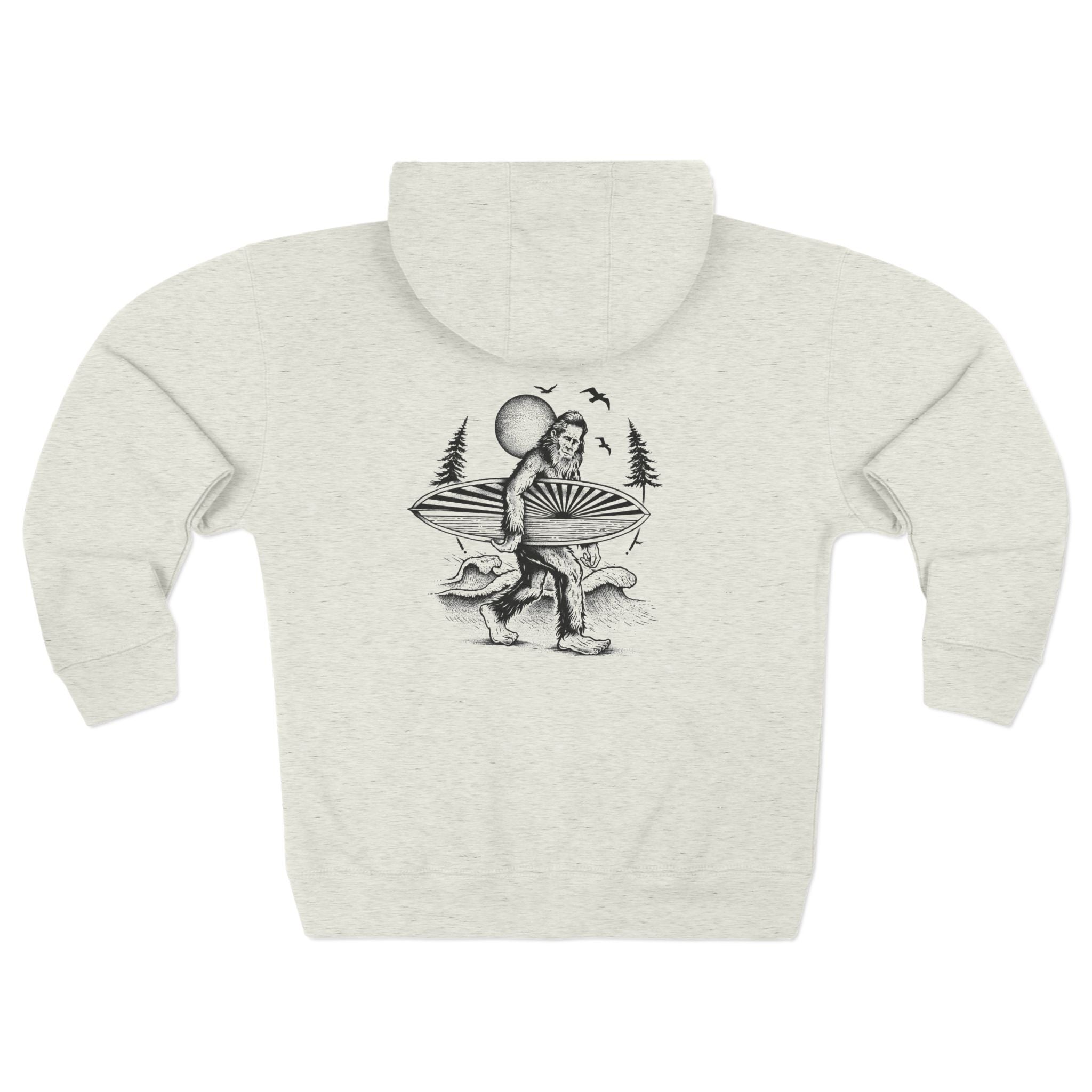 Ventana Surfsquatch by Thiago Bianchini zip fleece hoodie image 2