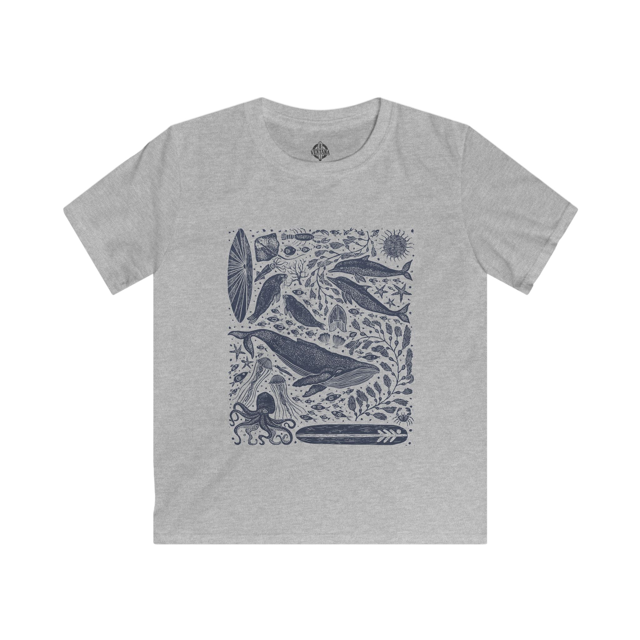 Ventana Marine Life by Lili Arnold cotton t-shirt image 4