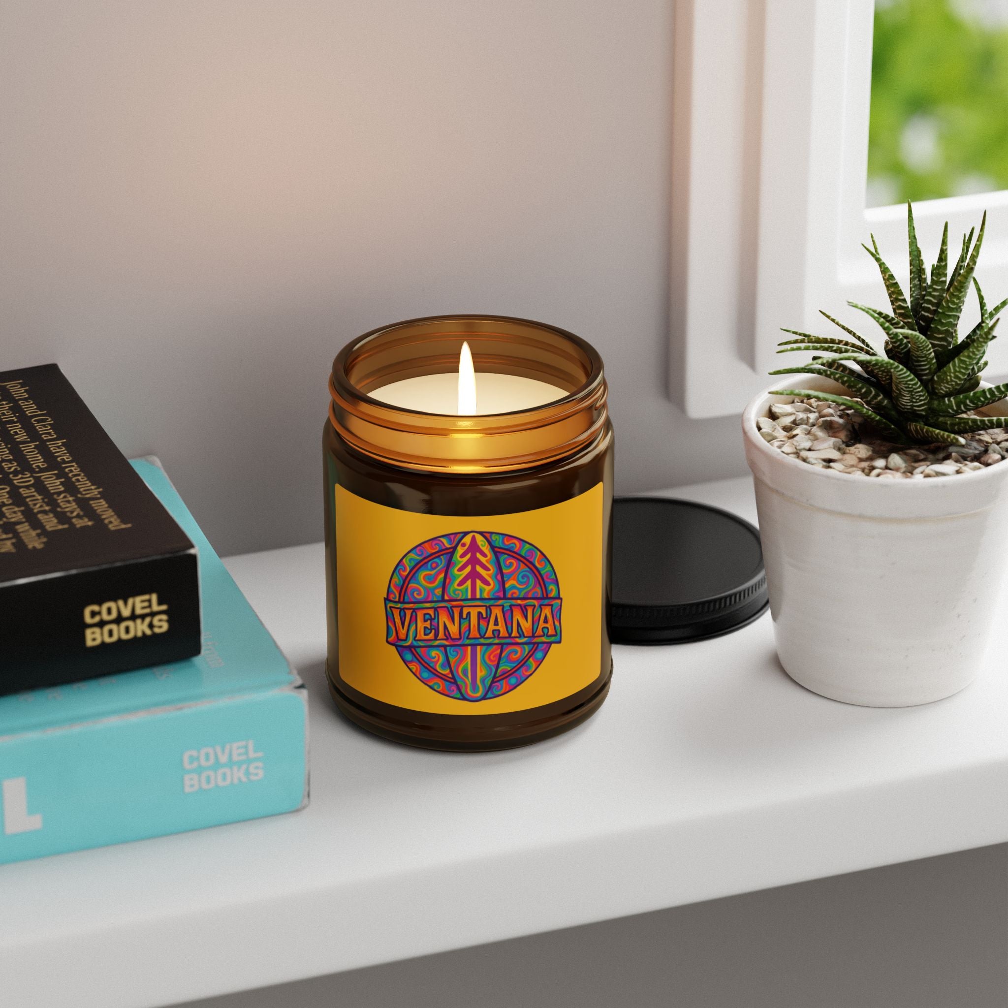 Ventana Psychedelic Treefish Logo - Scented Soy Candle