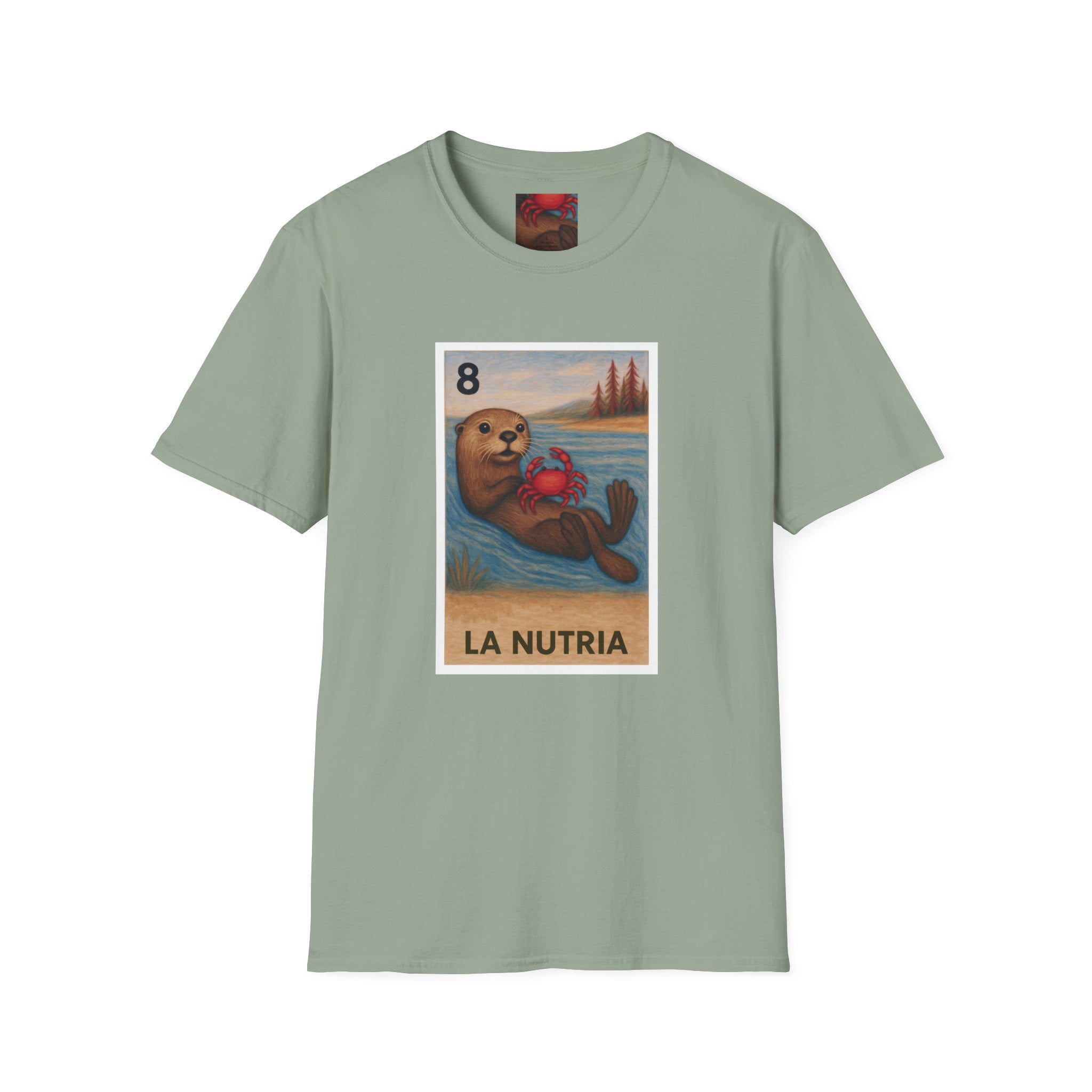 Sea Otter Lotería cotton t-shirt image 8