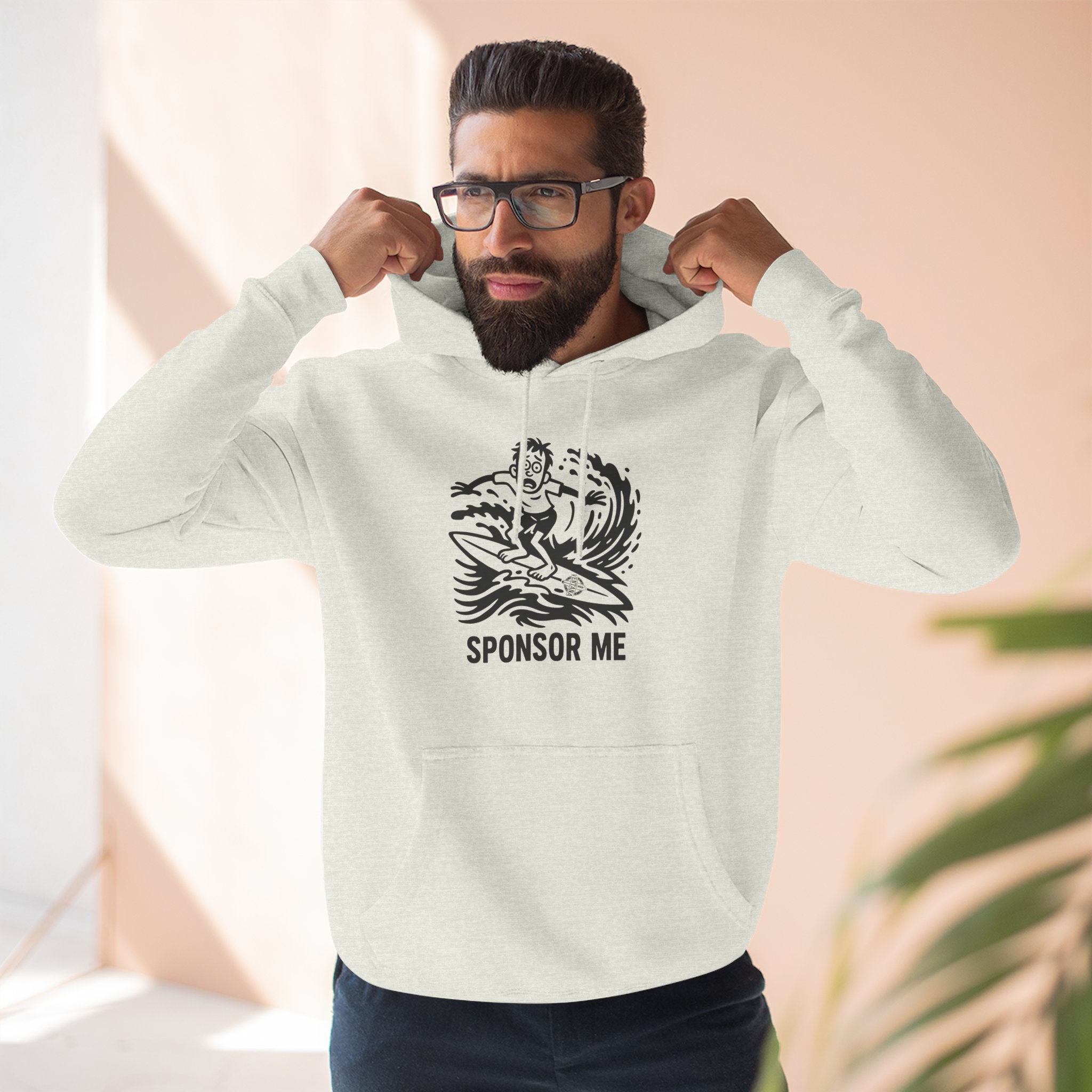 Sponsor Me Unisex - Pull-Over Cotton Blend Fleece Hoodie