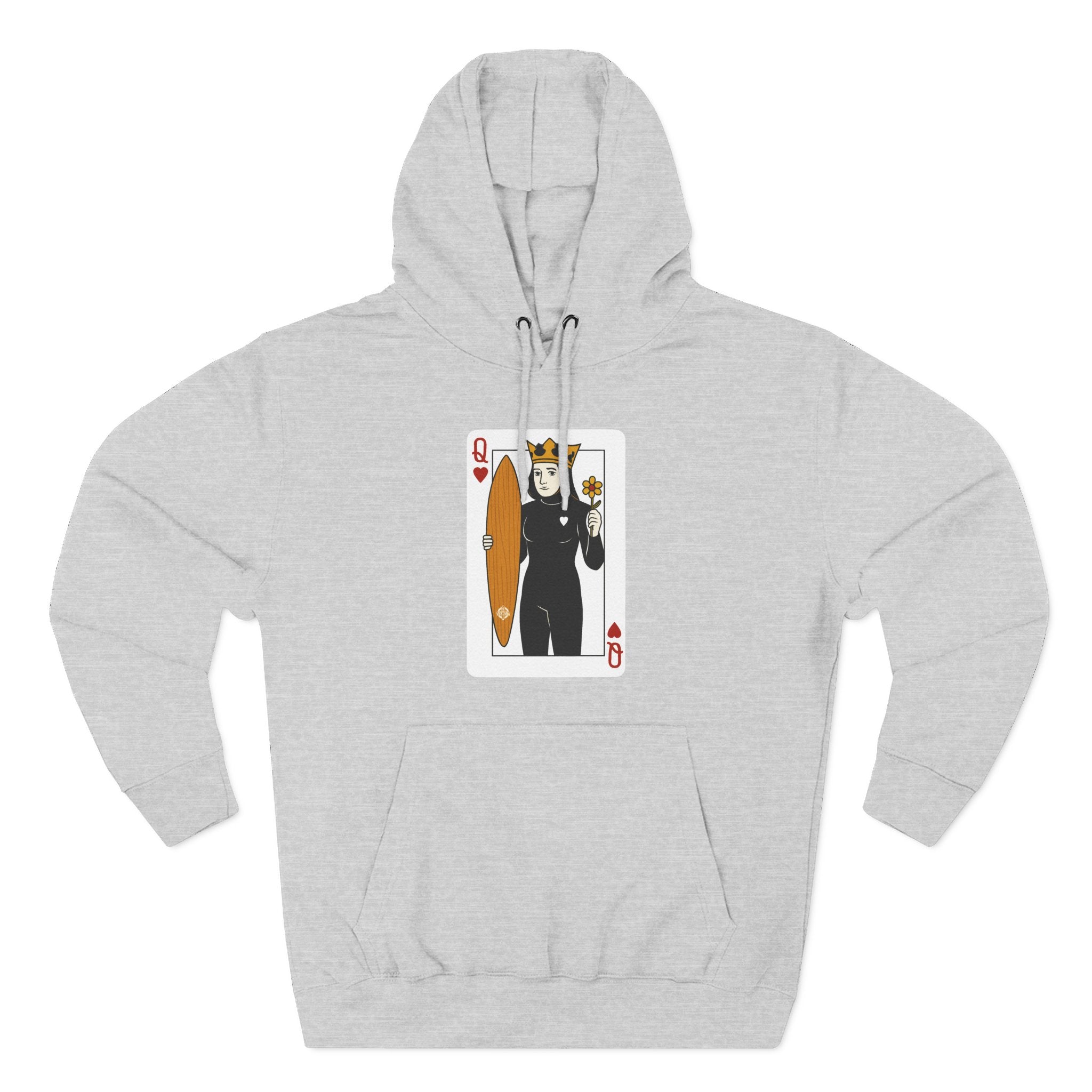 Queen of Hearts Surfer fleece hoodie image 4