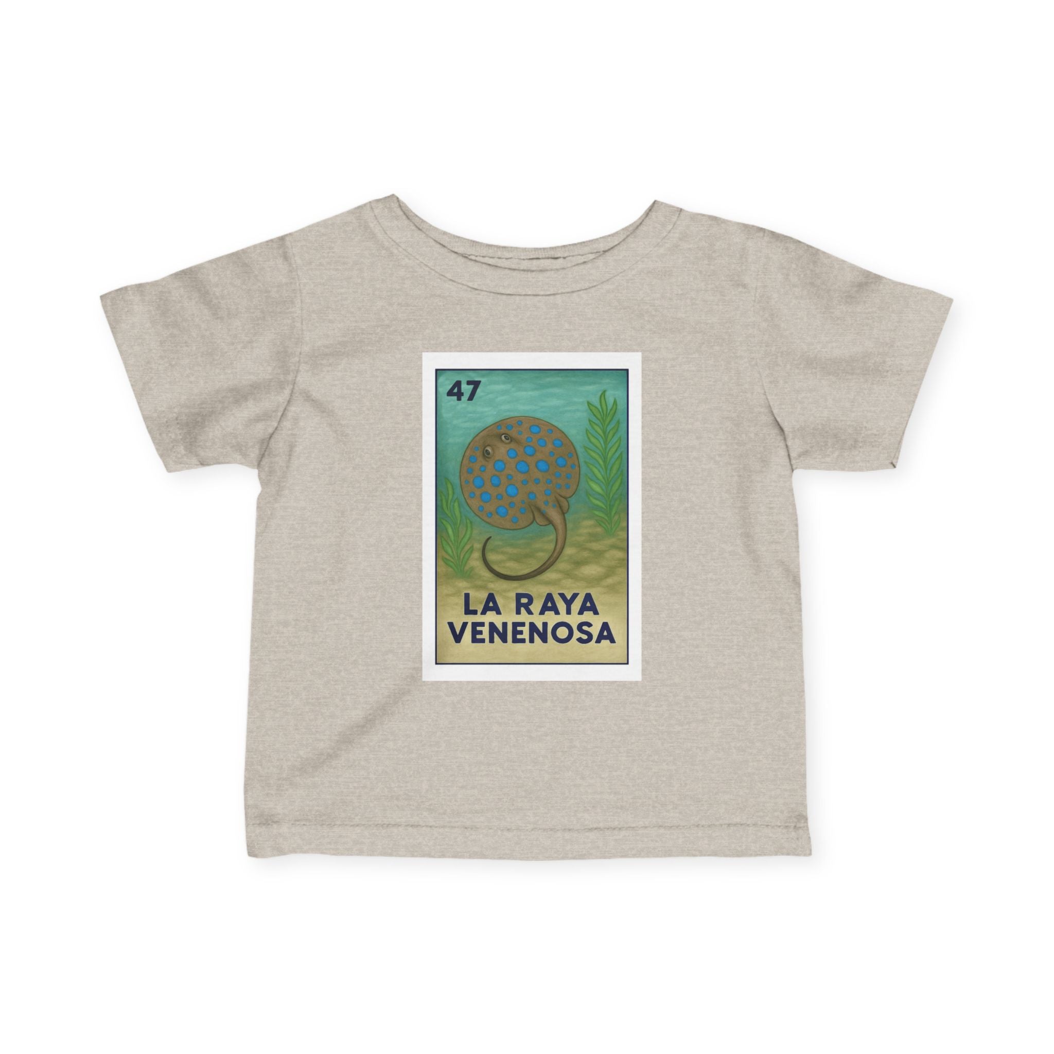 Stingray Lotería infant cotton t-shirt image 4