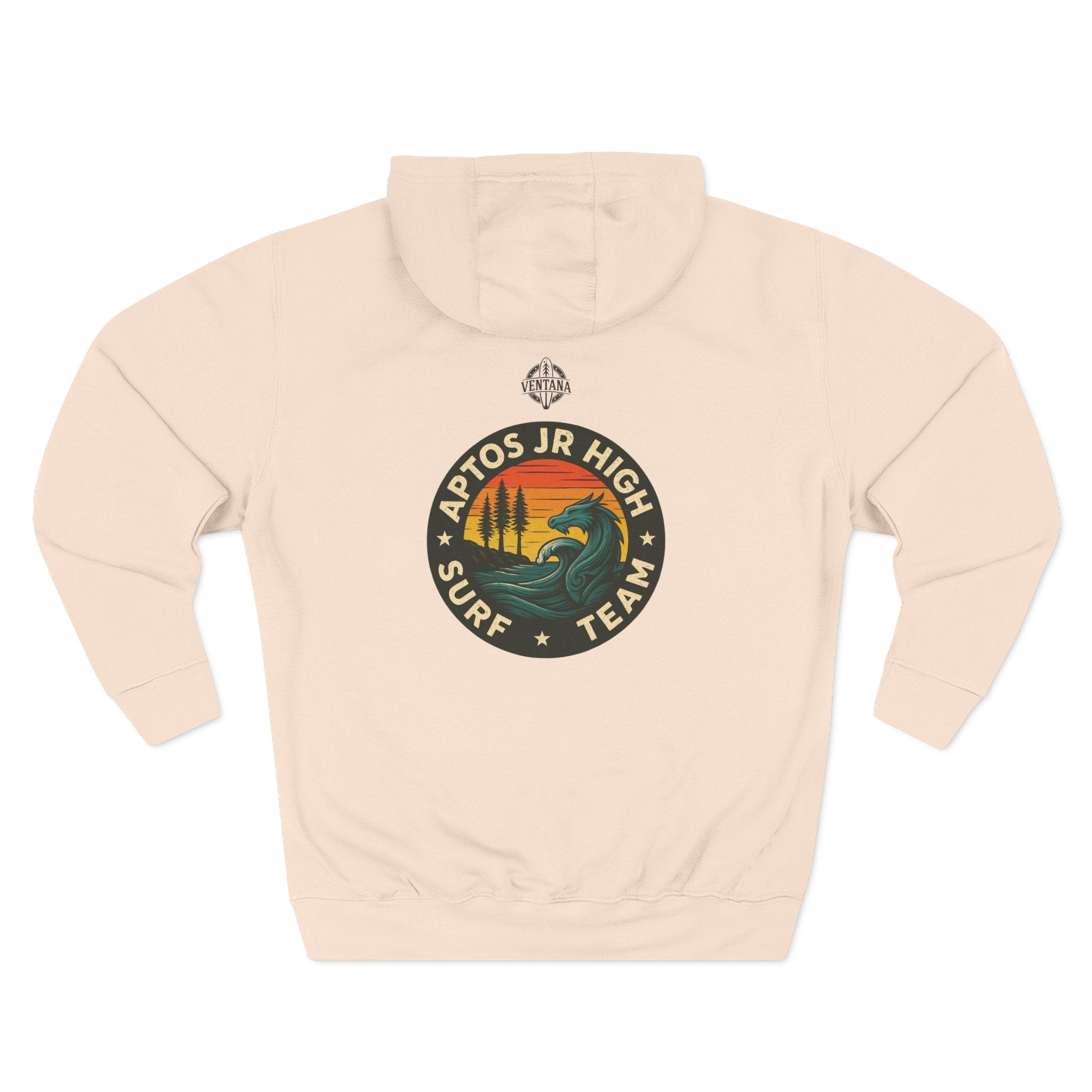 Aptos Junior High Surf Team Unisex - Pull-Over Cotton Blend Fleece Hoodie