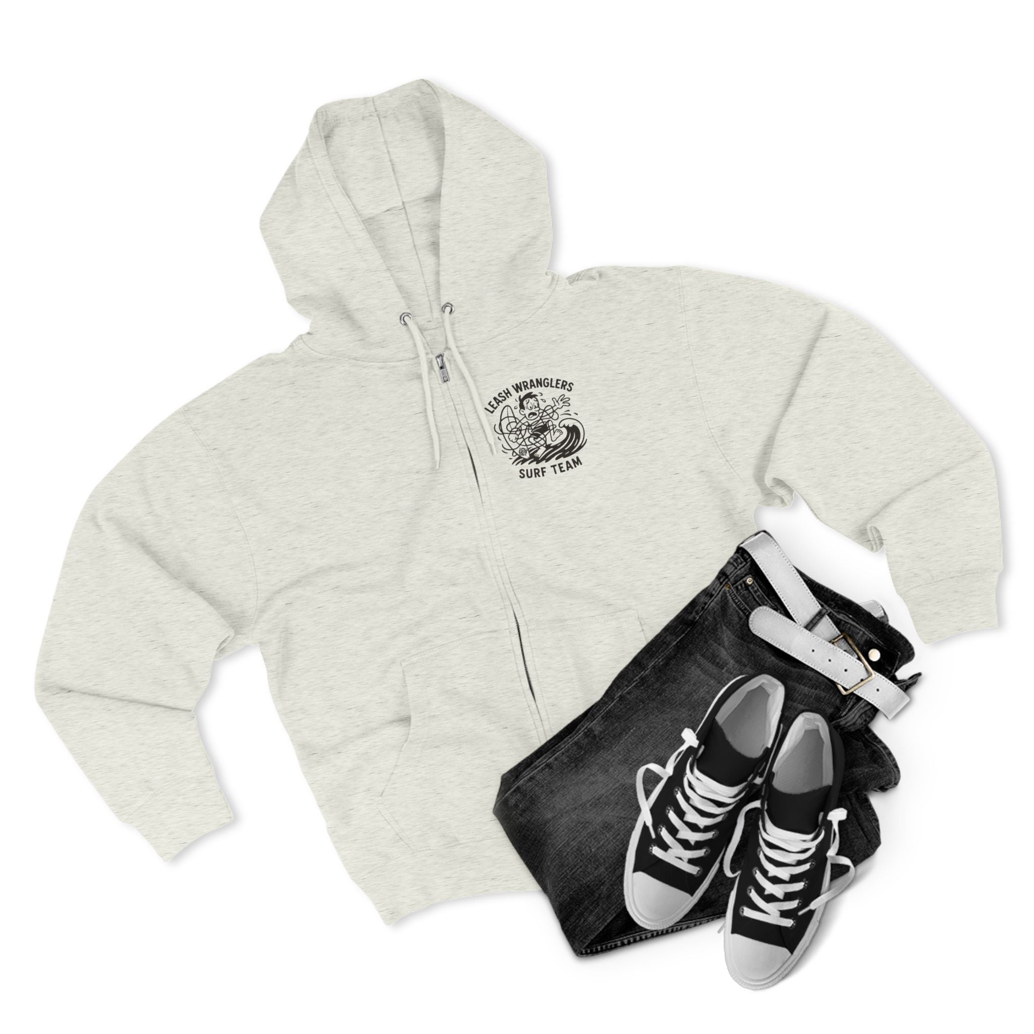 Leash Wranglers Surf Team Zip Hoodie