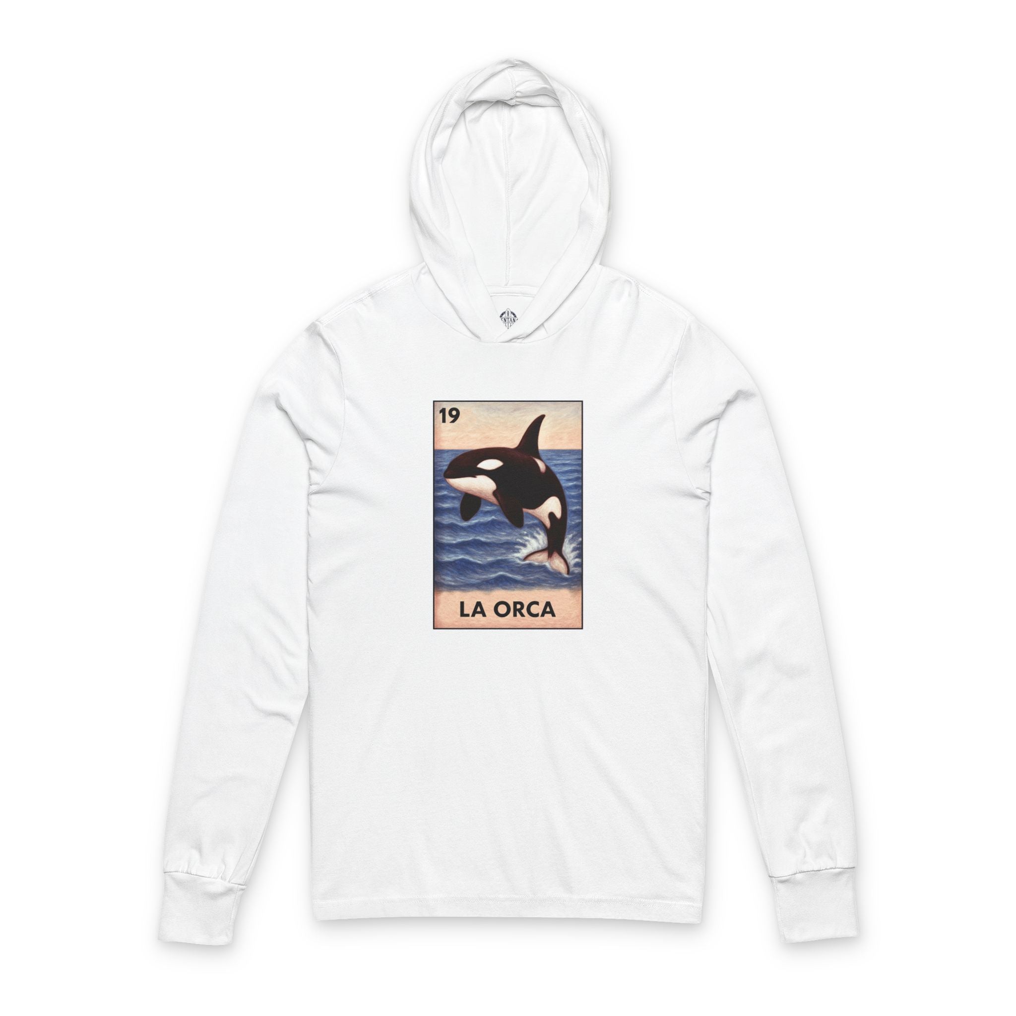 Orca Lotería cotton hooded long sleeve t-shirt image 5