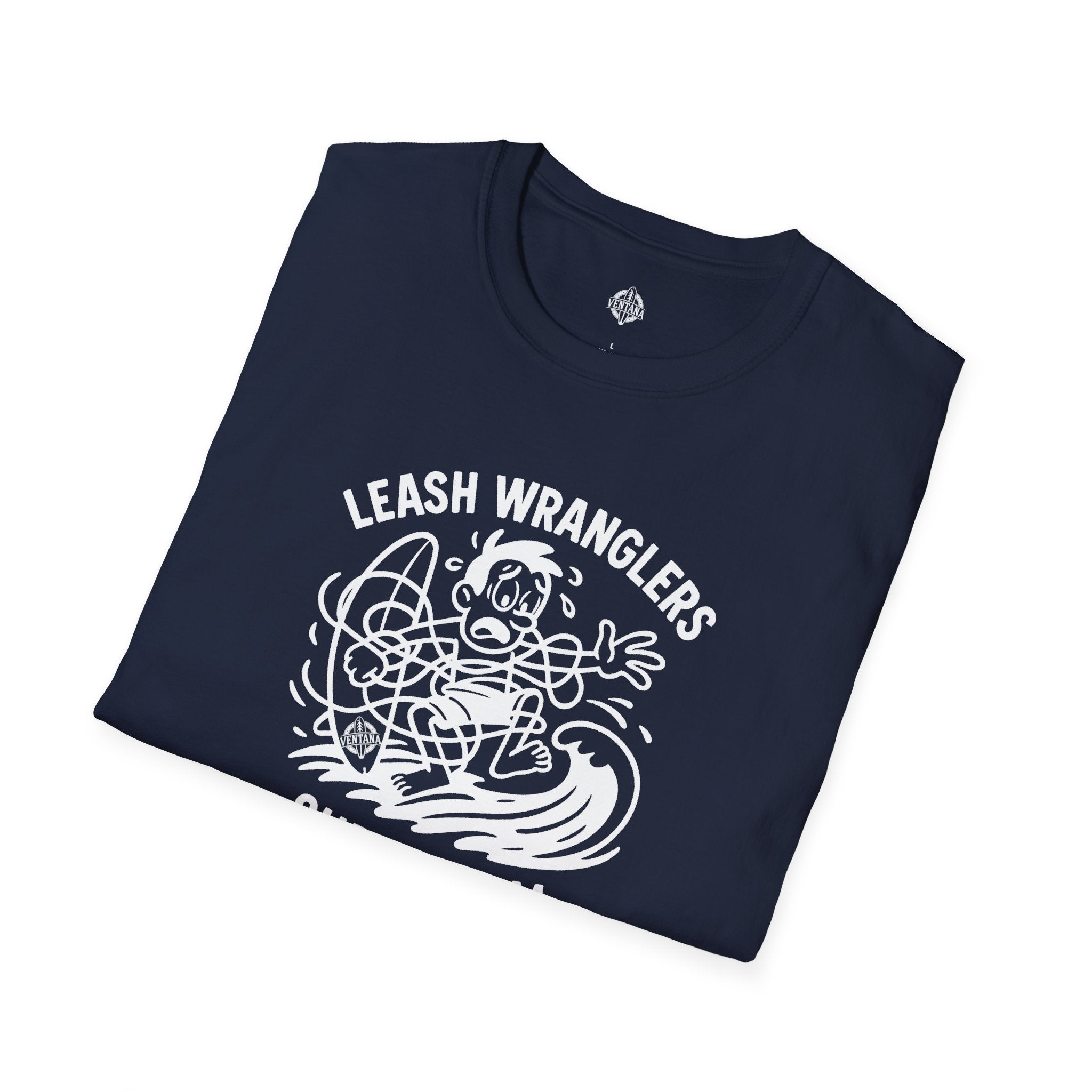 Leash Wranglers Surf Team Unisex - Soft Style U.S. Cotton T-Shirt