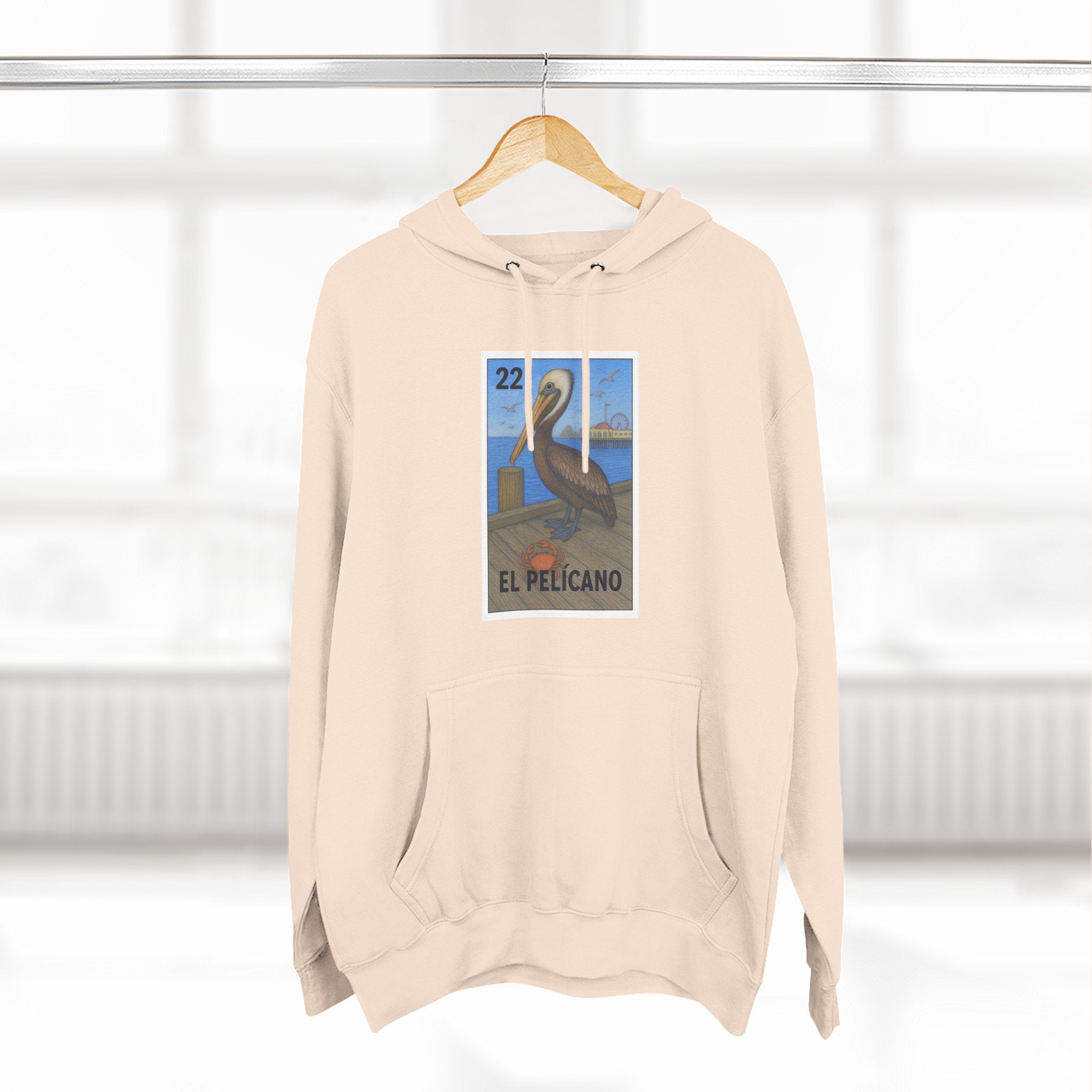 Pelican Lotería Fleece Hoodie (El Pelícano)