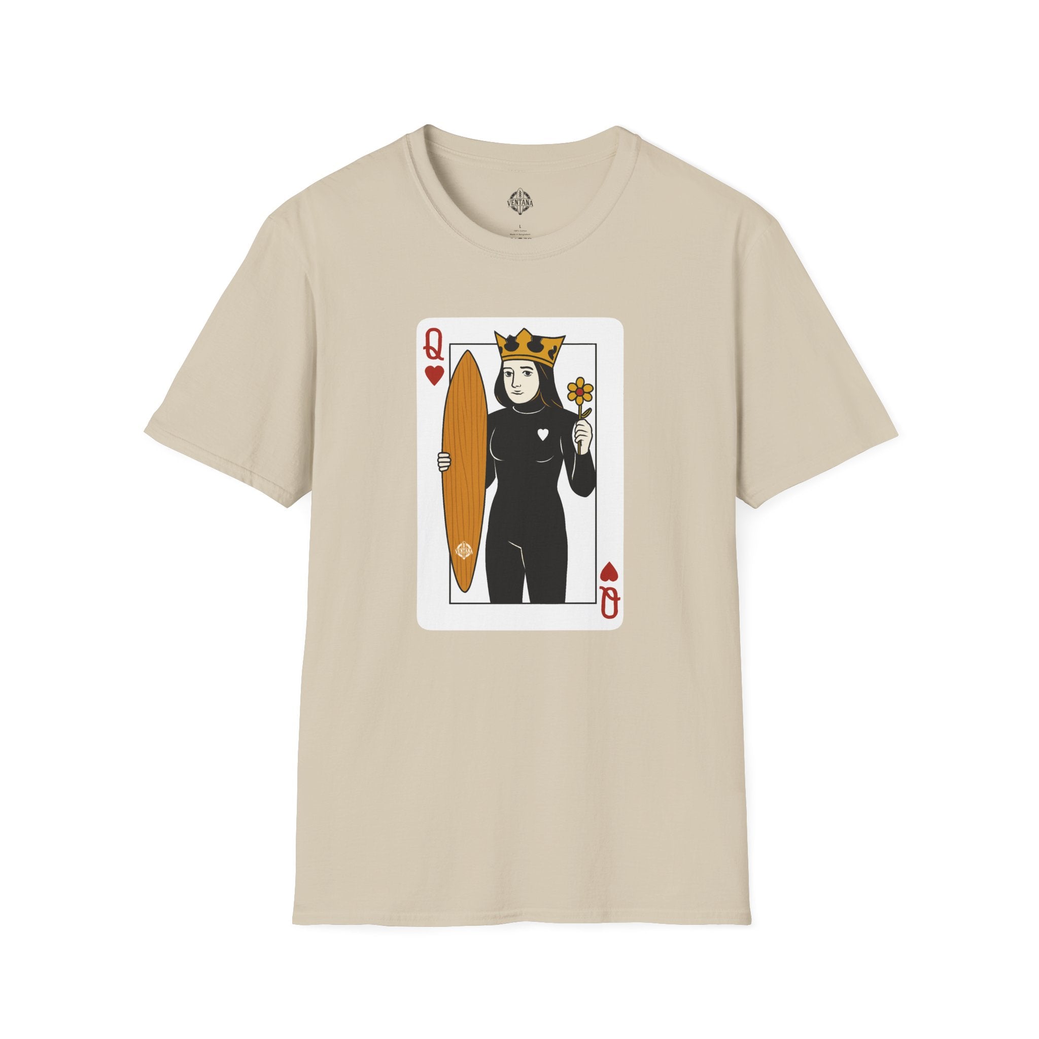 Queen of Hearts Surfer cotton t-shirt image 2