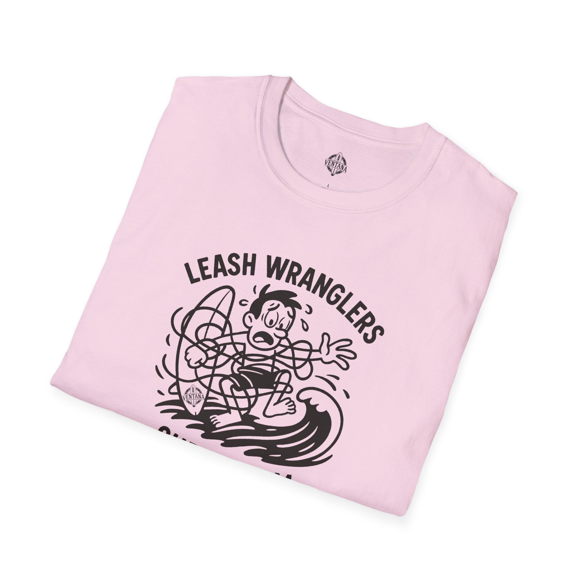 Leash Wranglers Surf Team Unisex - Soft Style U.S. Cotton T-Shirt